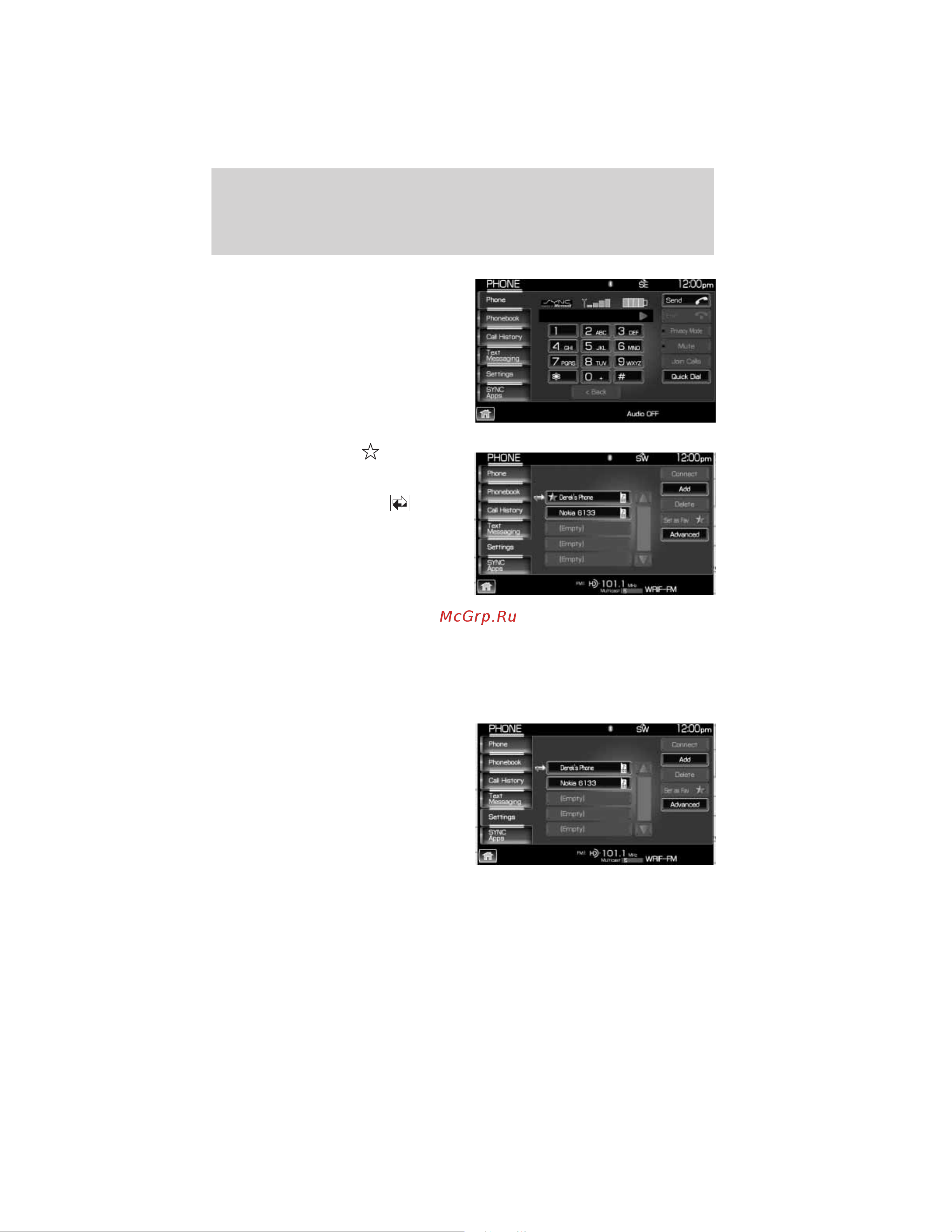 Lincoln Navigator L (2011) Navigation System [144/203] Sync phone features if equipped