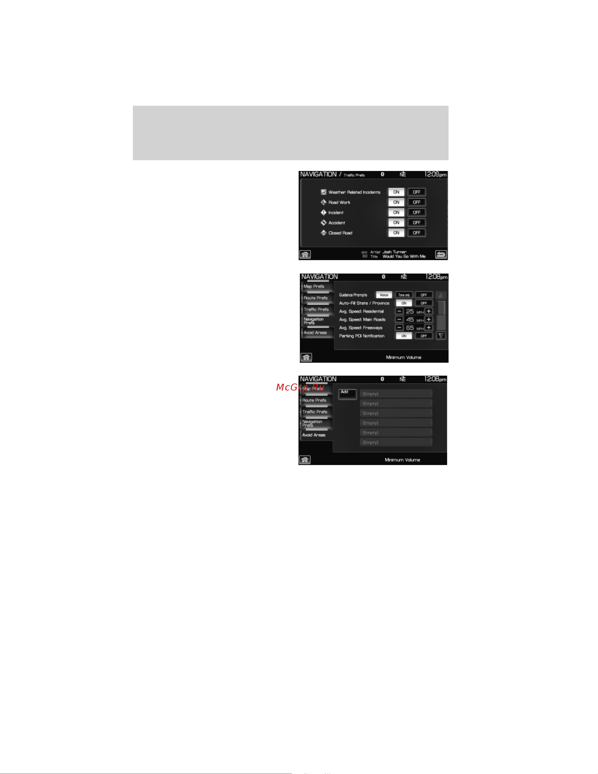 Lincoln MKZ Hybrid (2012) Navigation System [115/200] Navigation route preferences