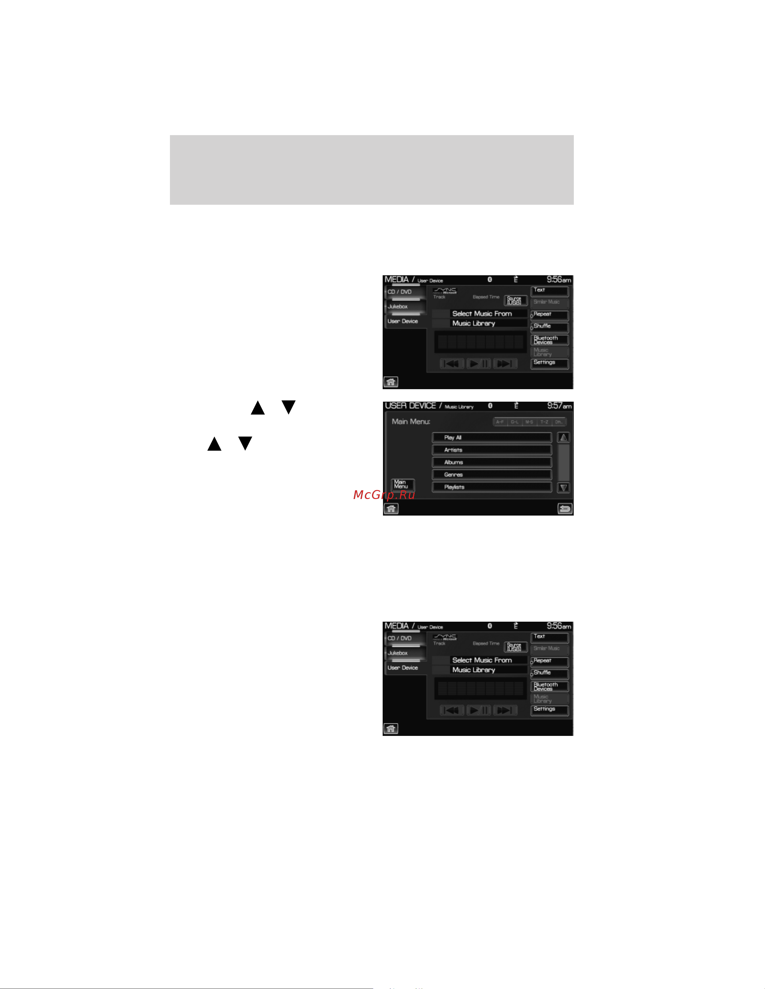 Lincoln MKZ Hybrid (2012) Navigation System [183/200] Selecting and playing specific albums