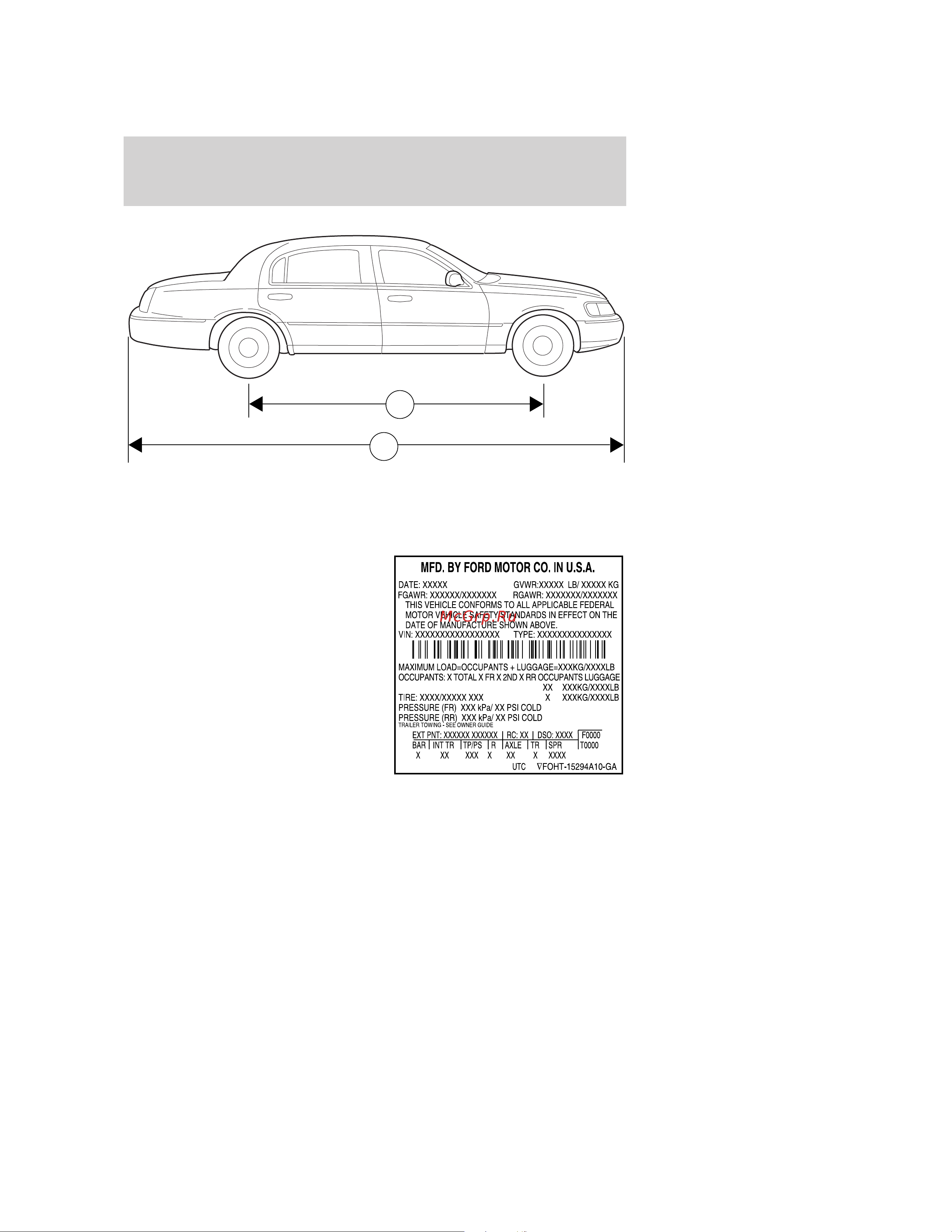 Lincoln Town Car (2005) [318/328] Certification label
