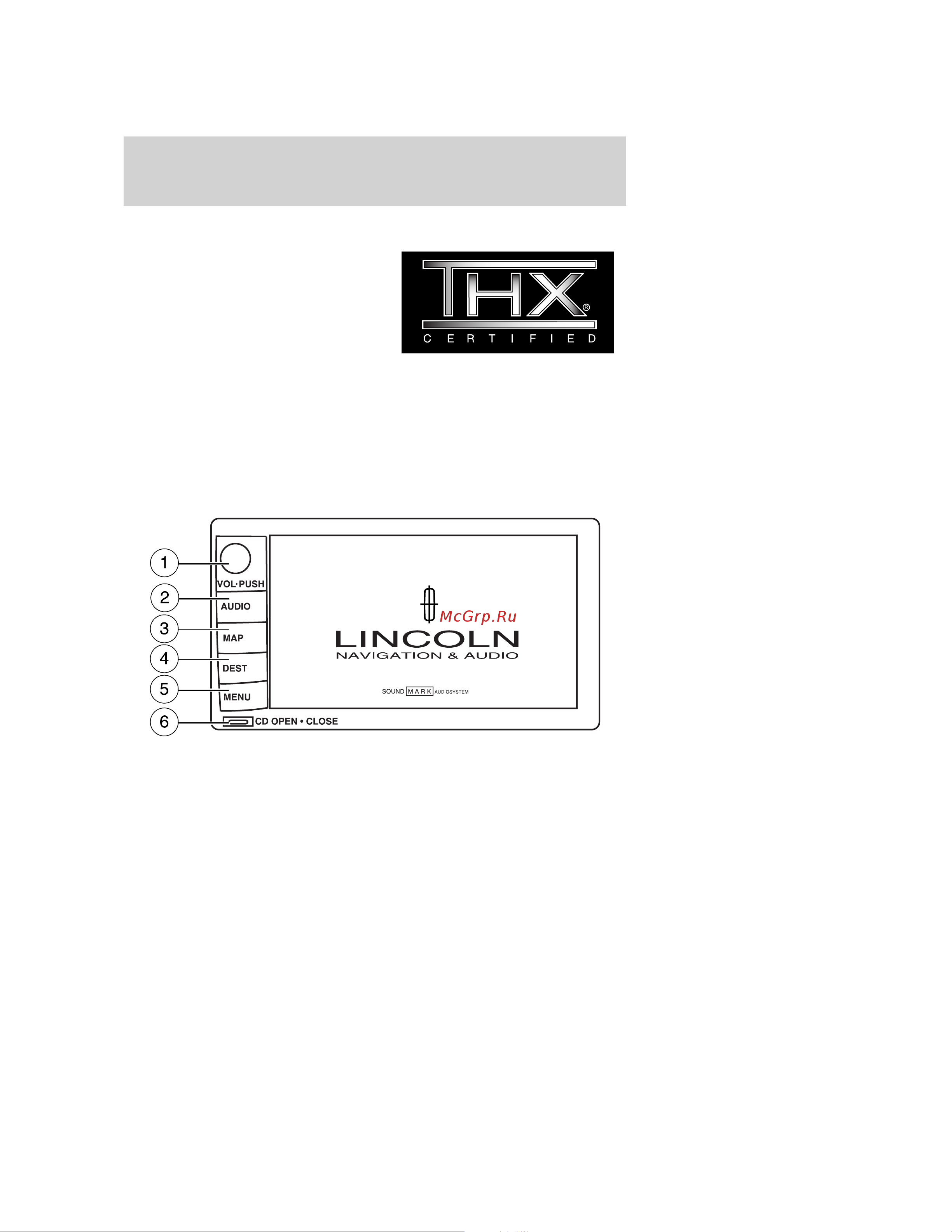 Lincoln Town Car (2005) [39/328] Thx audio system if equipped