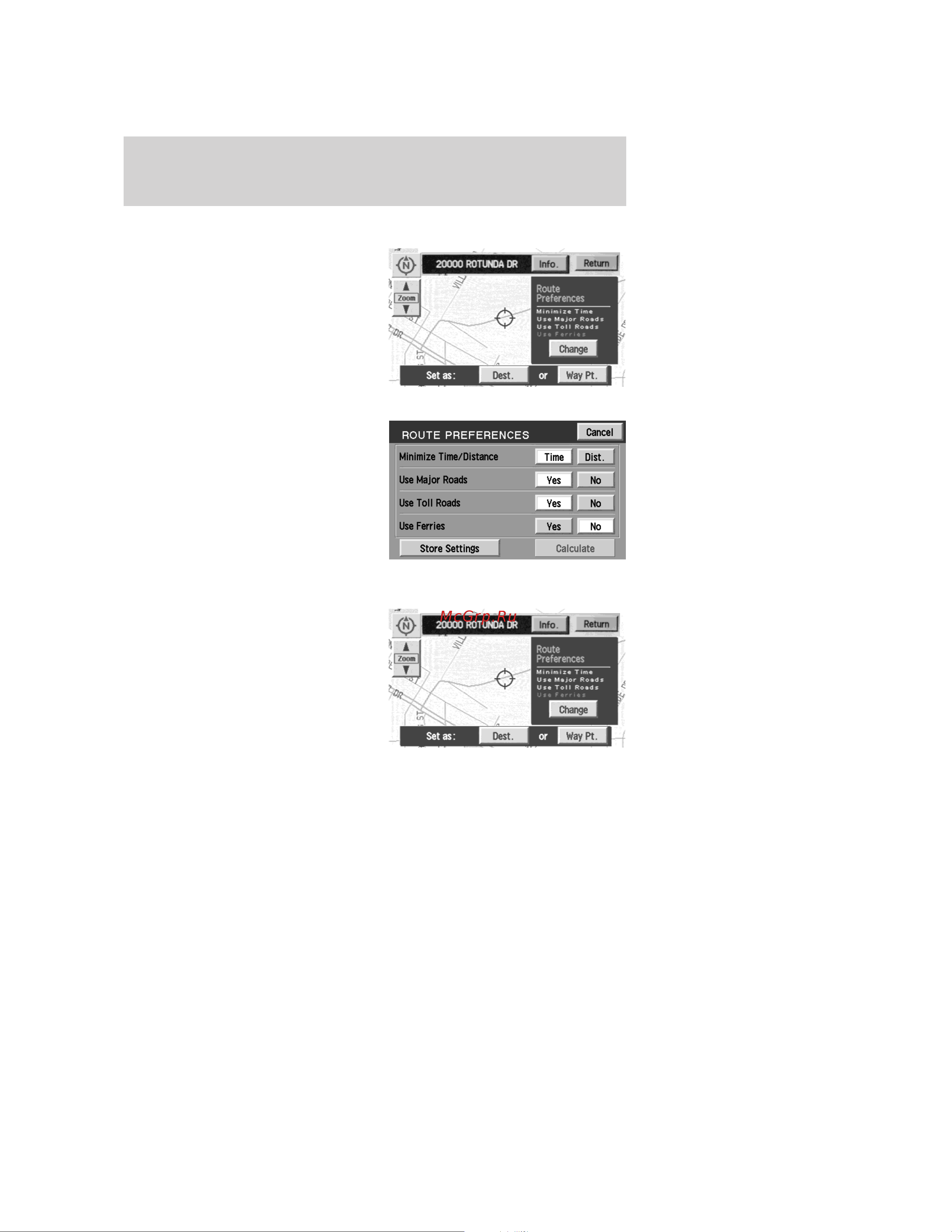 Lincoln Town Car (2005) [62/328] Route preferences