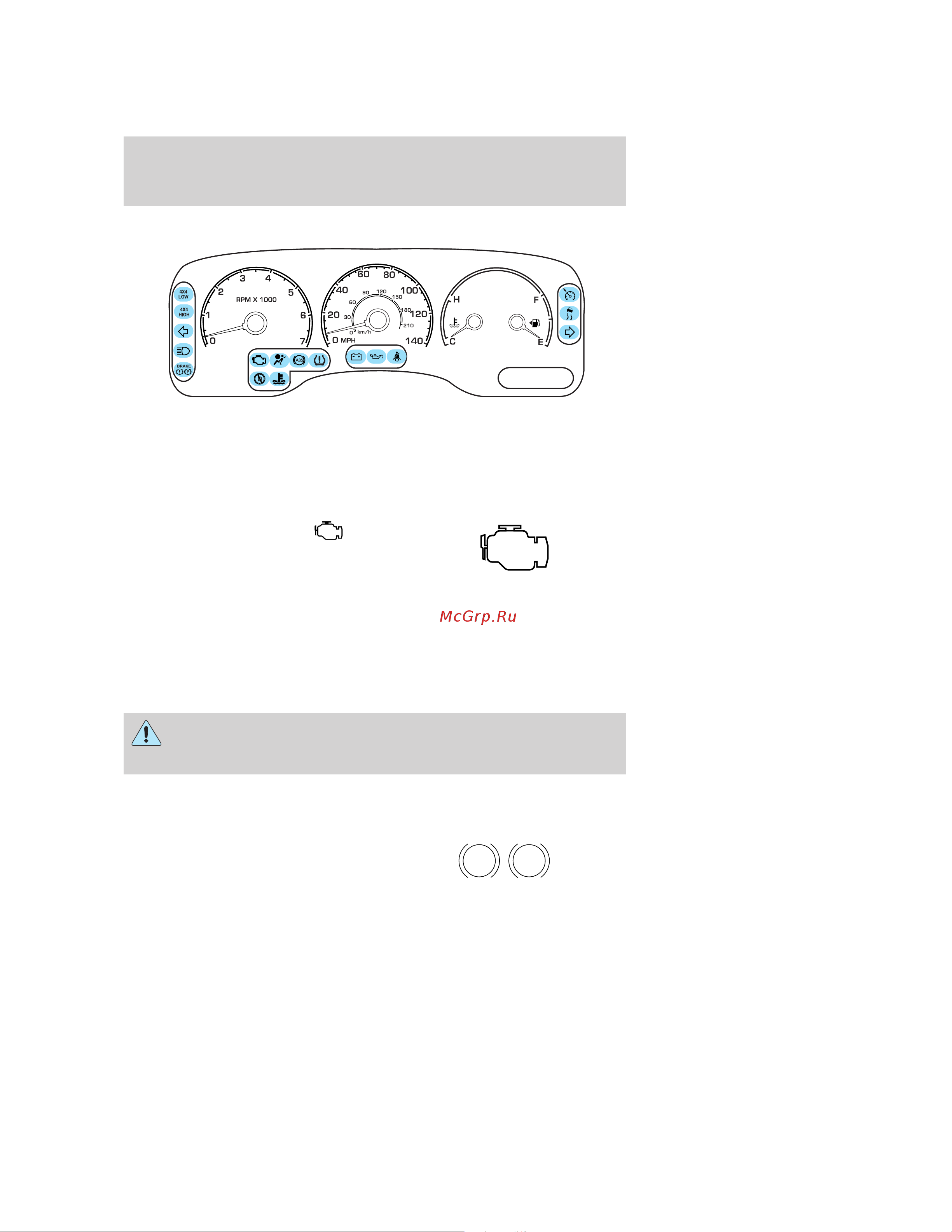 Lincoln Navigator (2004) [10/384] Instrument cluster