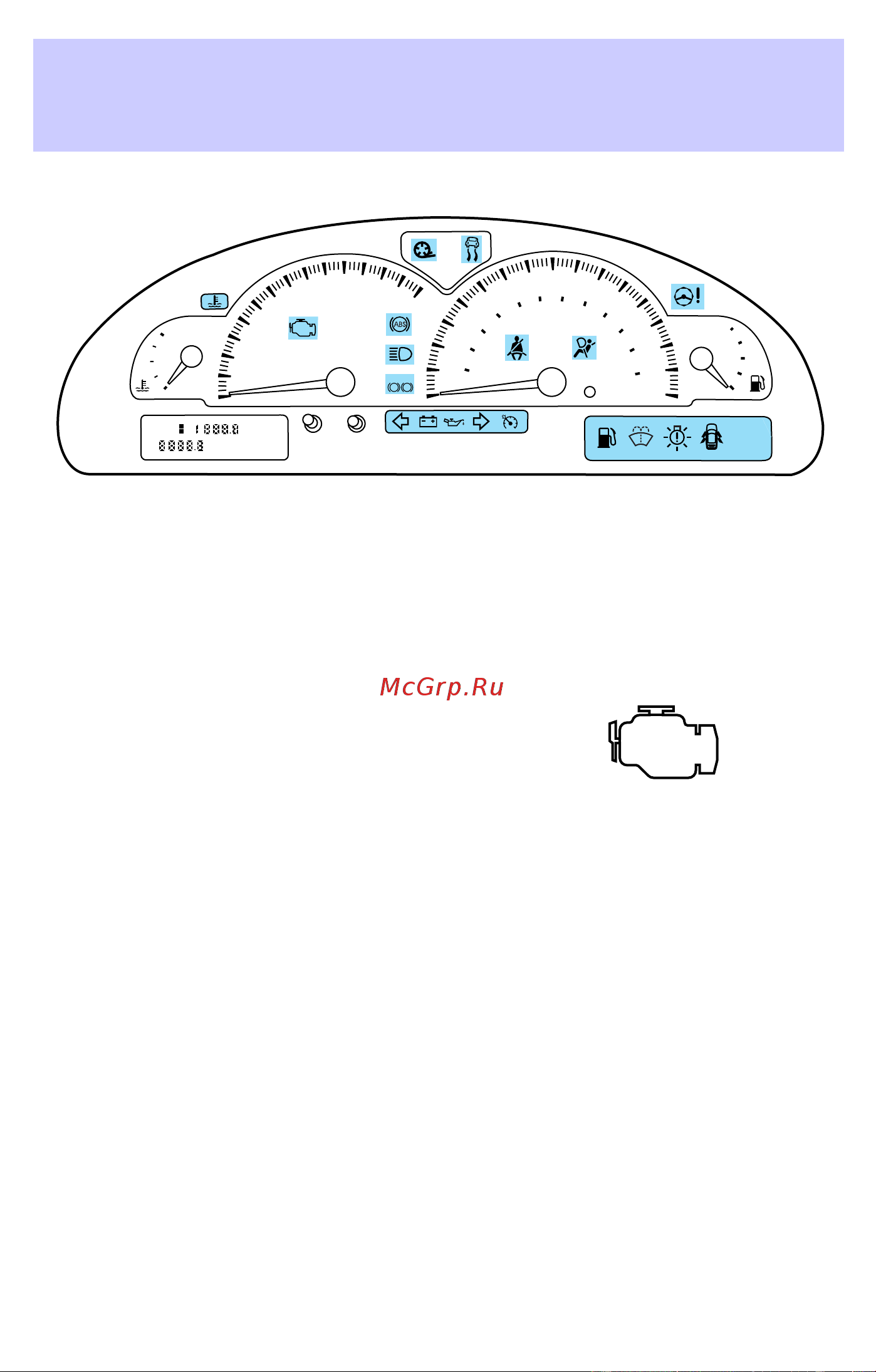 Lincoln LS (2002) [10/272] Instrument cluster