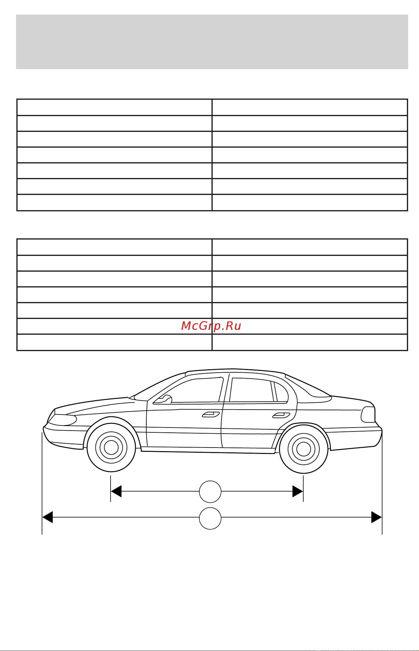Lincoln Continental (2001) [202/224] Capacities and specifications
