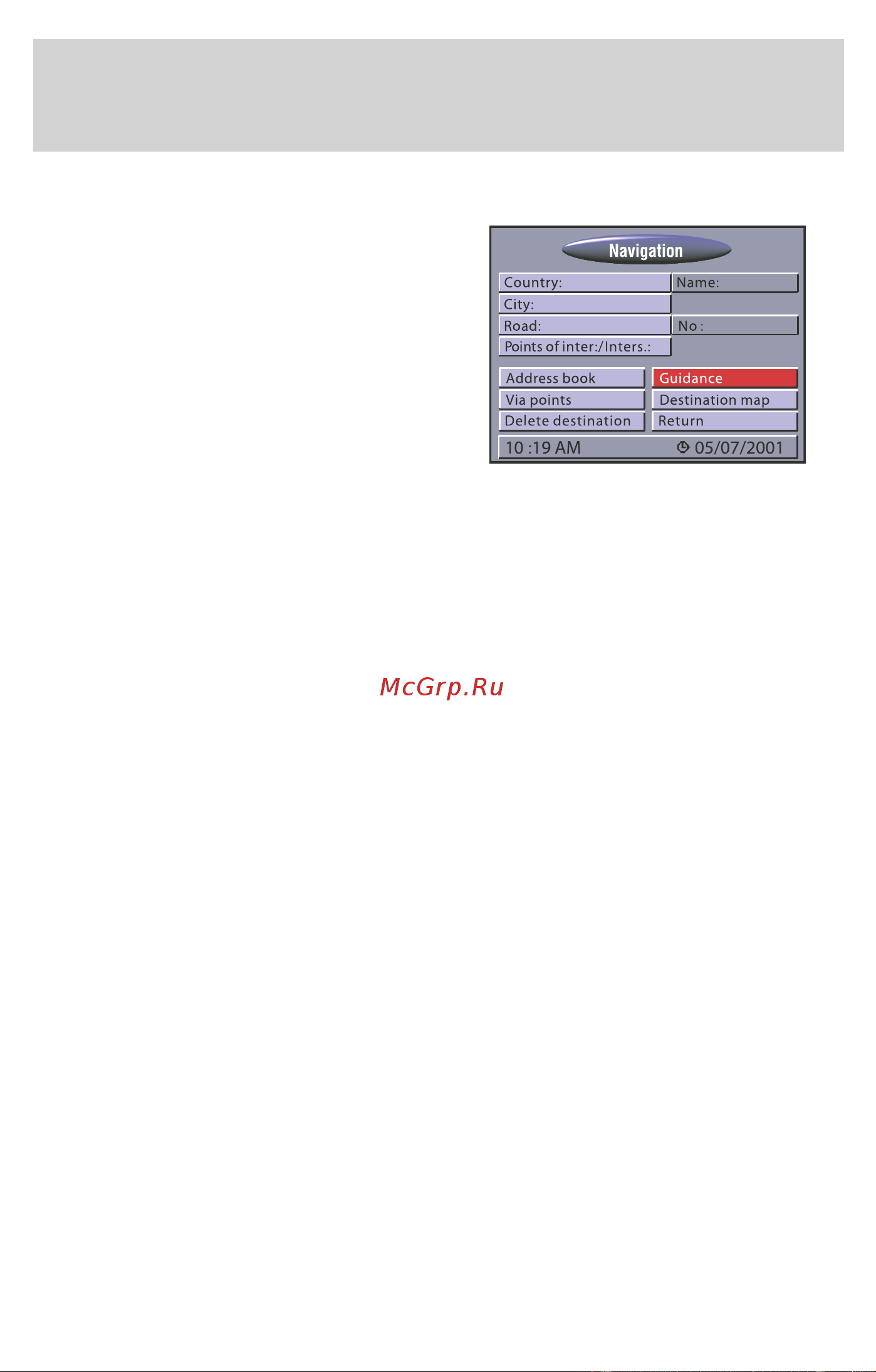Lincoln Blackwood (2002) Navigation System [13/48] Navigation menu