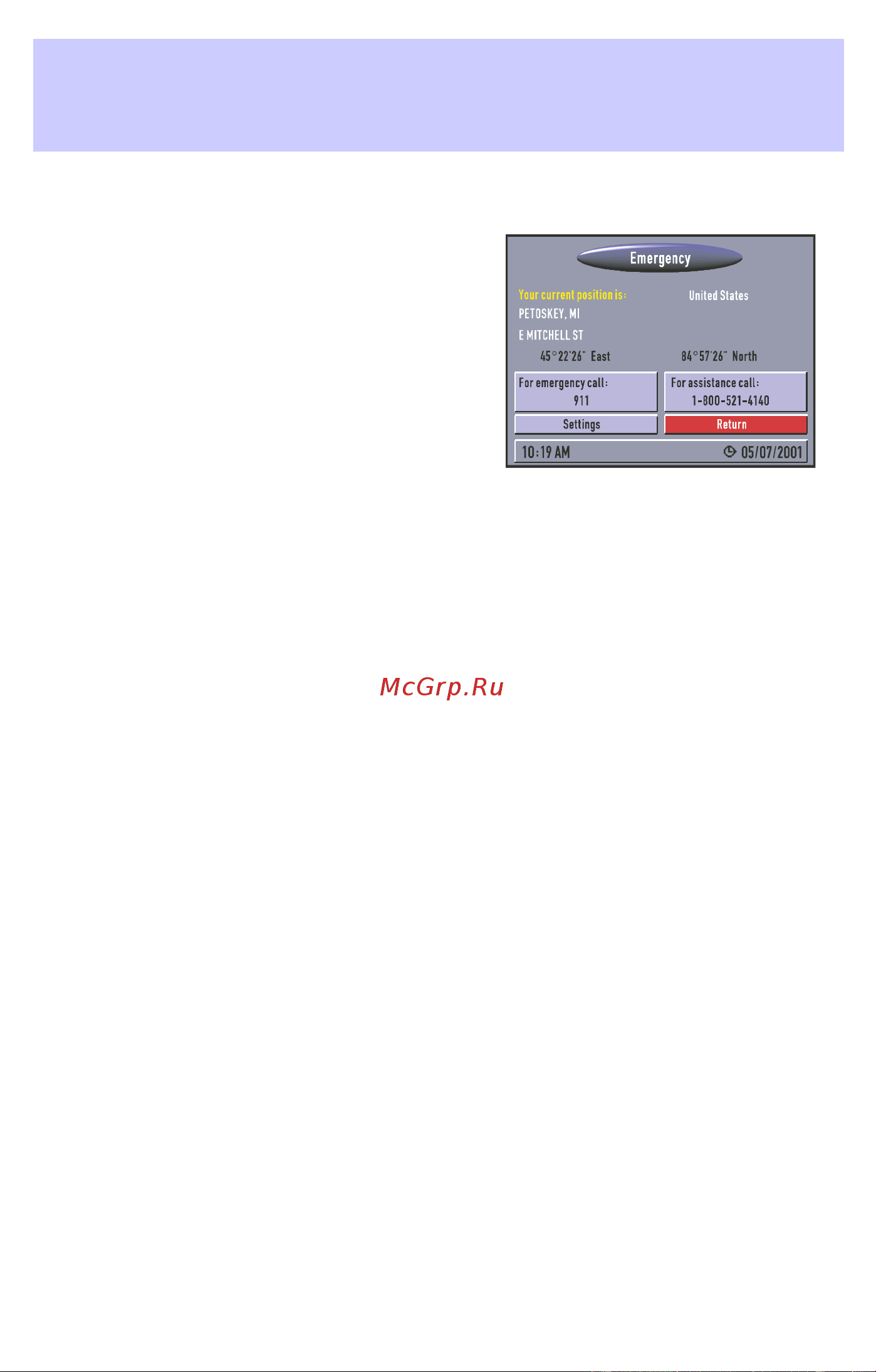 Lincoln Blackwood (2002) Navigation System [29/48] Emergency