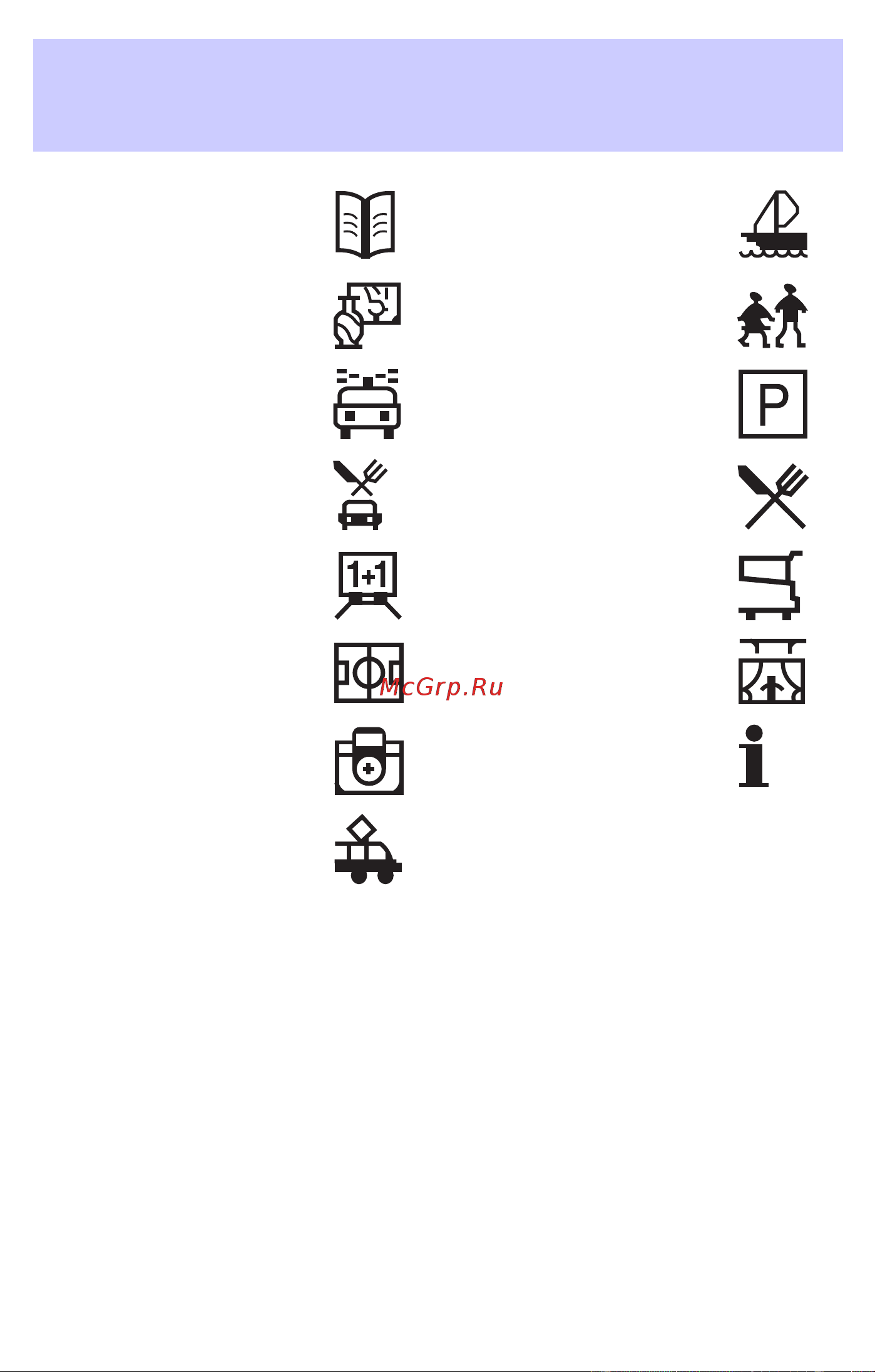 Lincoln Blackwood (2002) Navigation System [41/48] Digital road map symbols