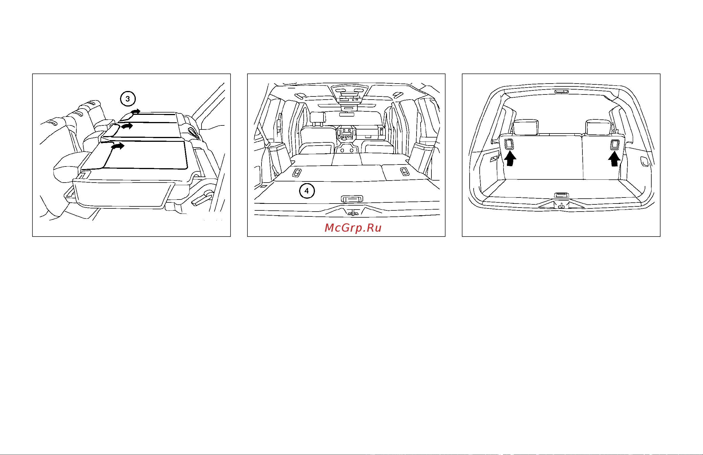 Infiniti QX56 (2006) [29/384] Folding the 3rd row split bench seat