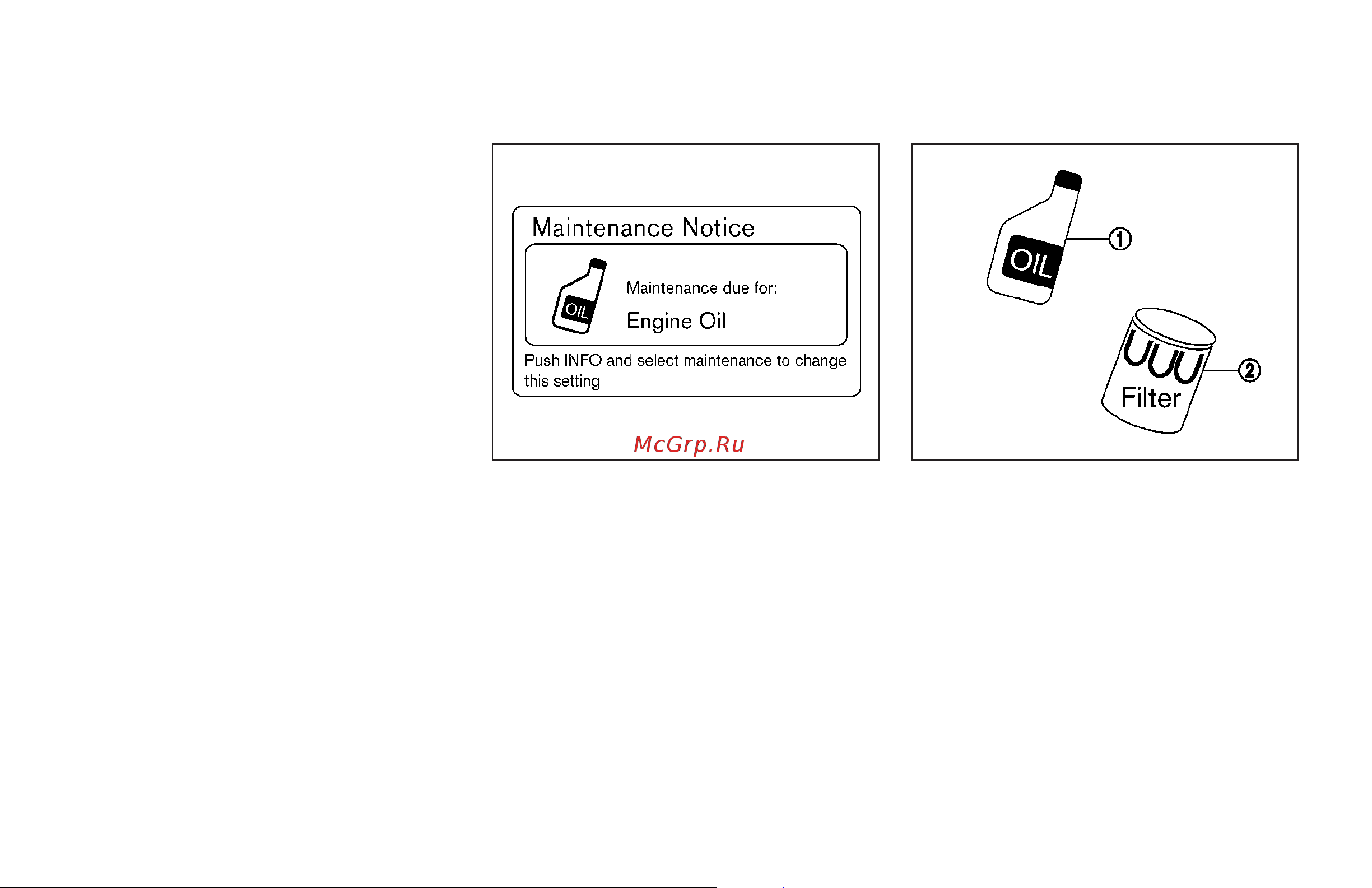 Infiniti G35 Sedan (2006) [166/344] Maintenance notice