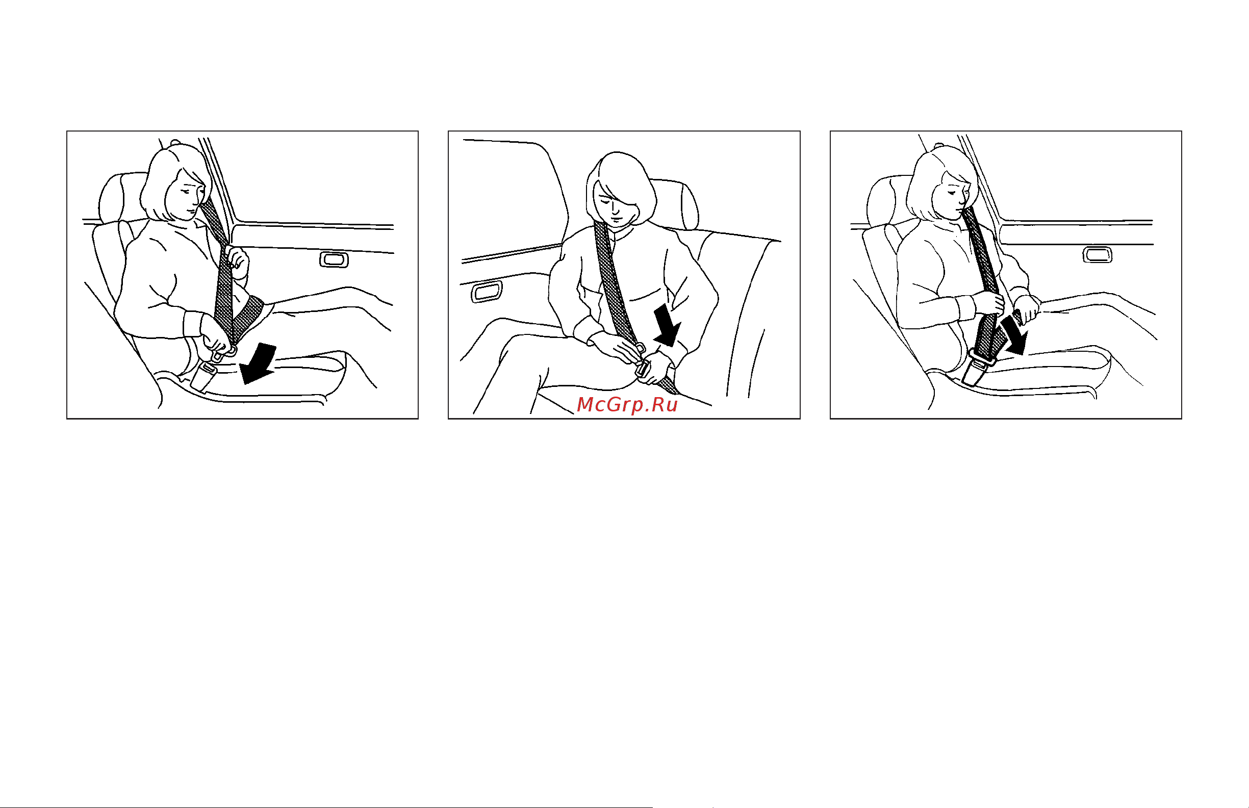 Infiniti G35 Sedan (2006) [32/344] Fastening the seat belts