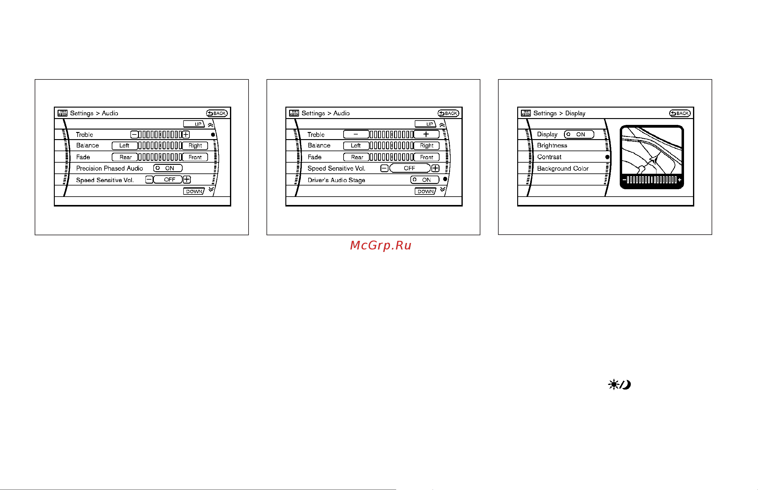 Infiniti G35 Sedan (2008) [181/416] Display settings