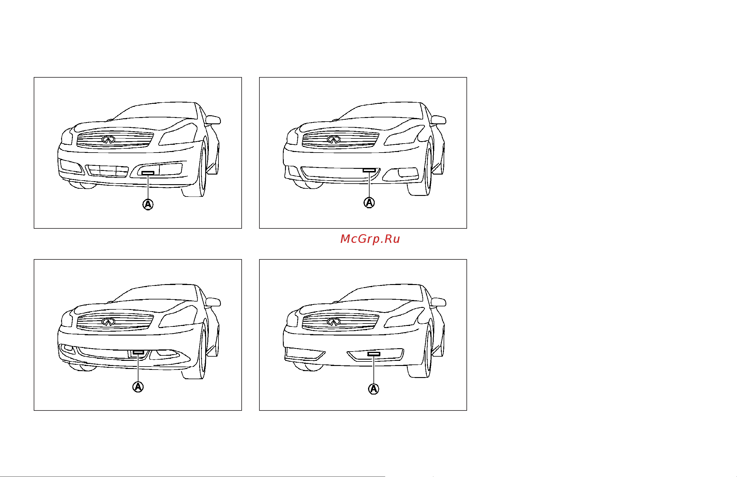 Infiniti G35 Sedan (2008) [296/416] Sensor maintenance