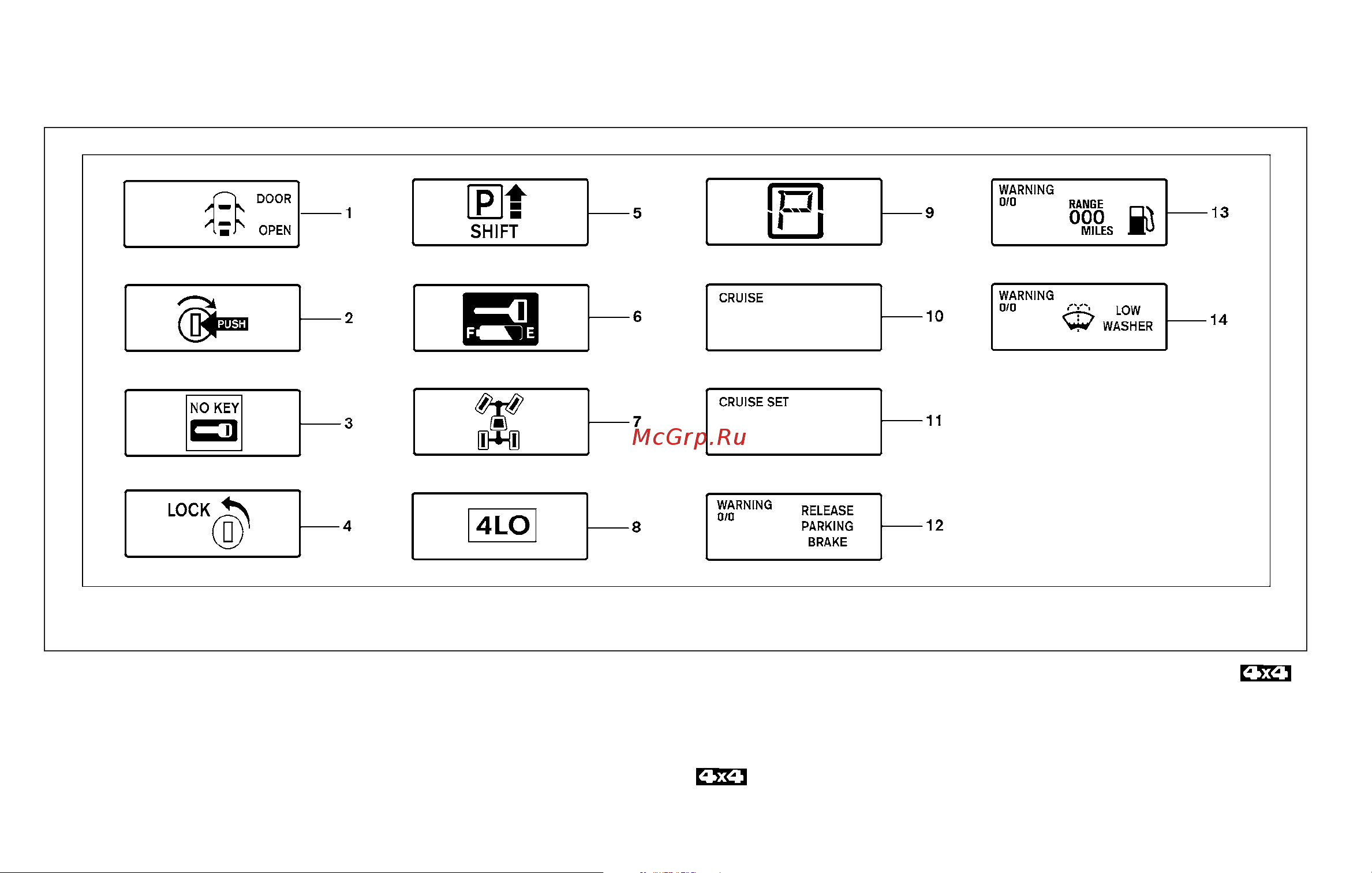 Infiniti QX56 (2010) [104/444] Vehicle information display warnings and indicators