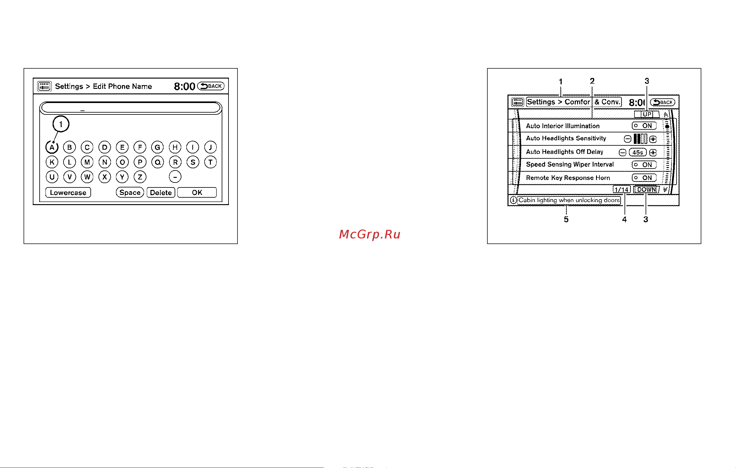 Infiniti QX56 (2010) [182/444] How to select menus on the screen