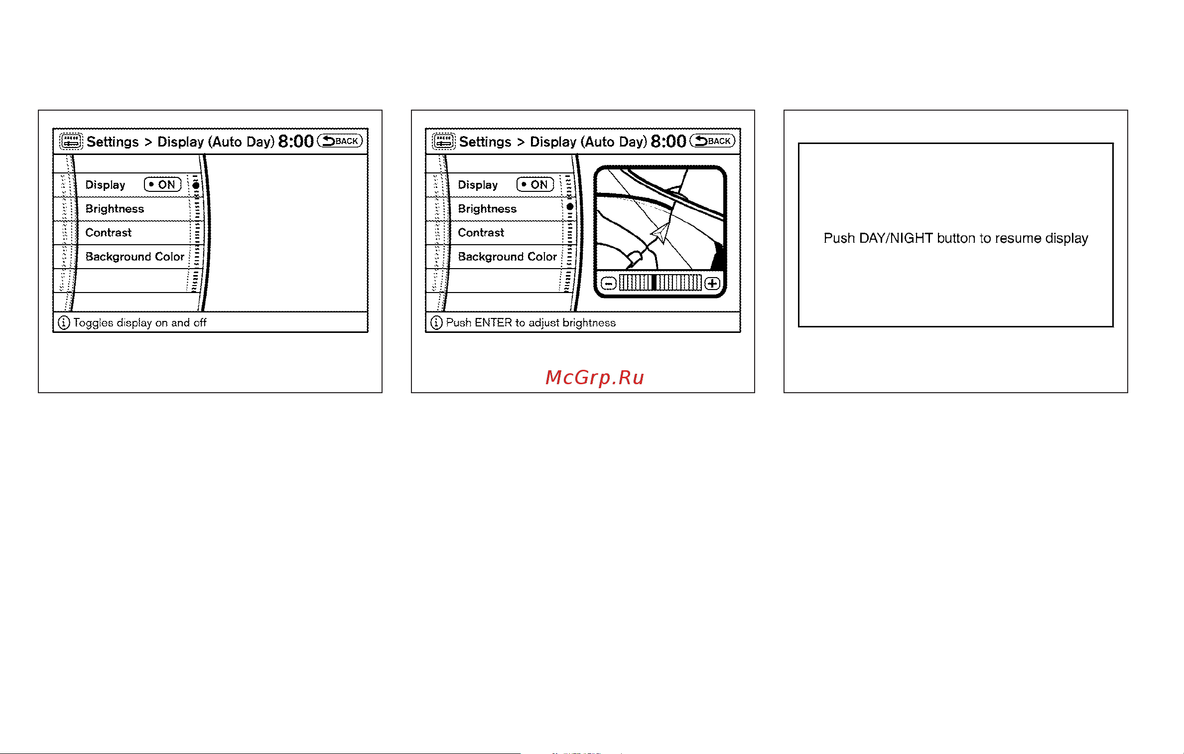 Infiniti QX56 (2010) [189/444] Display settings