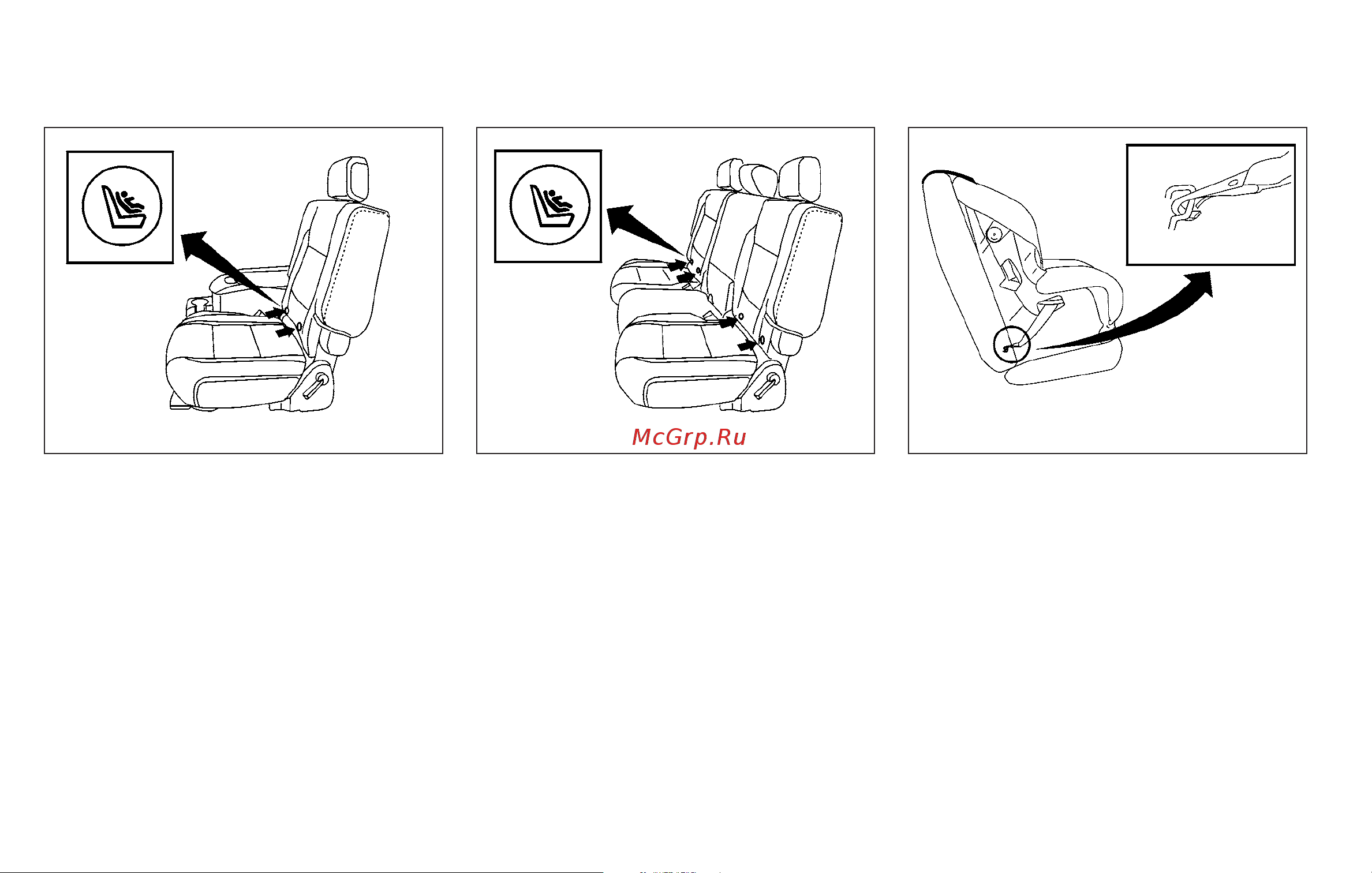 Infiniti QX56 (2010) [52/444] Installing child restraint latch lower anchor attachments