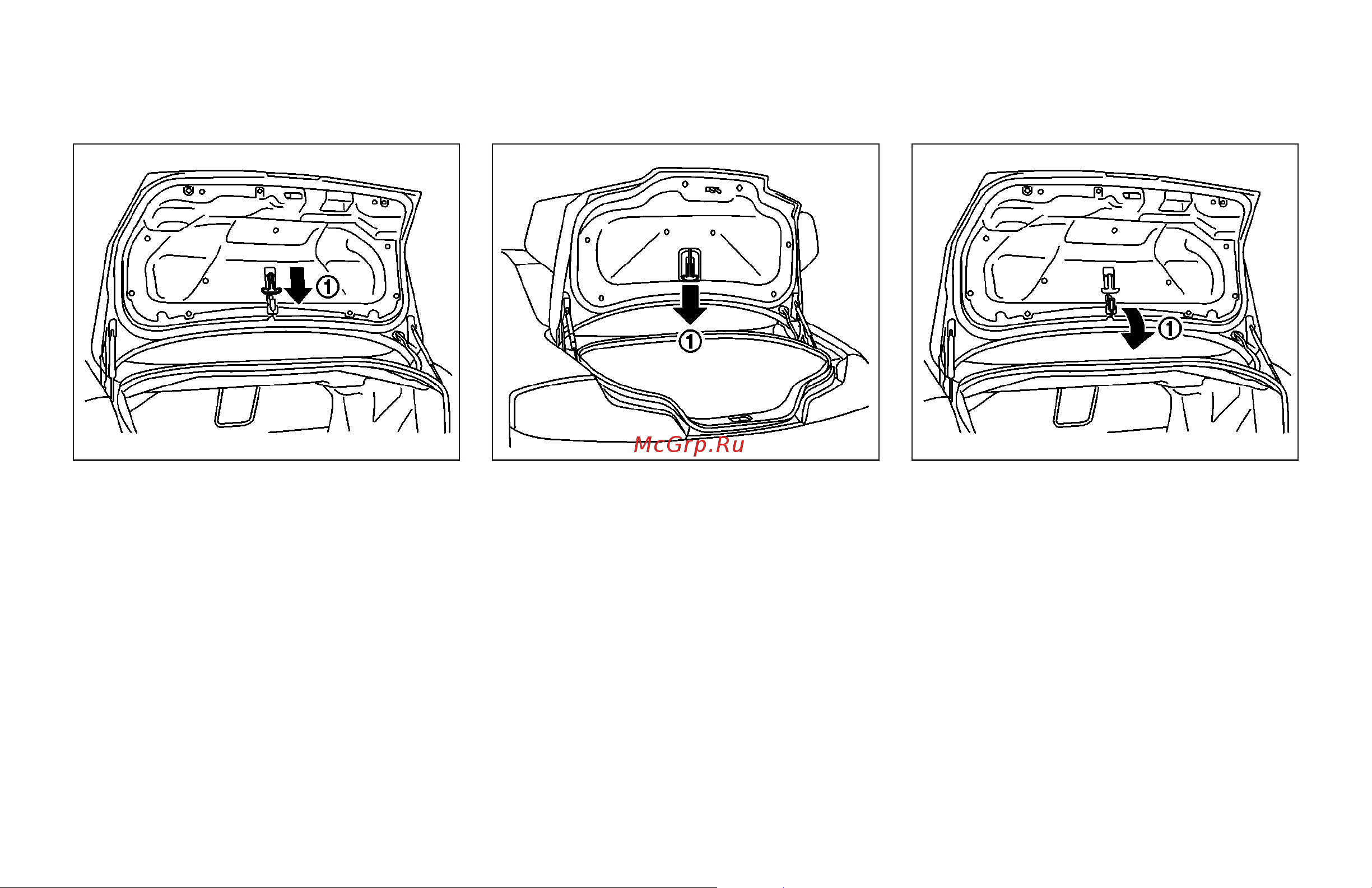 Infiniti G35 Coupe (2006) [149/344] Interior trunk lid release