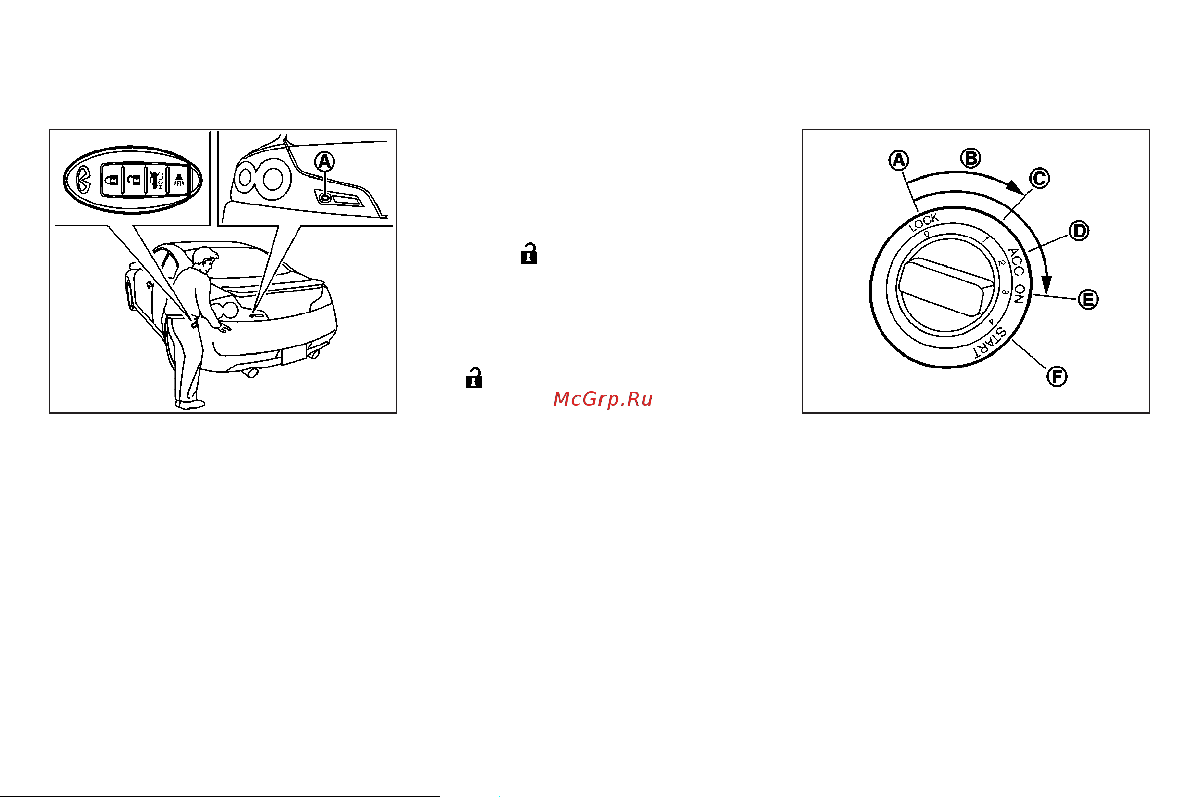 Infiniti G35 Coupe (2007) [127/328] Ignition switch positions