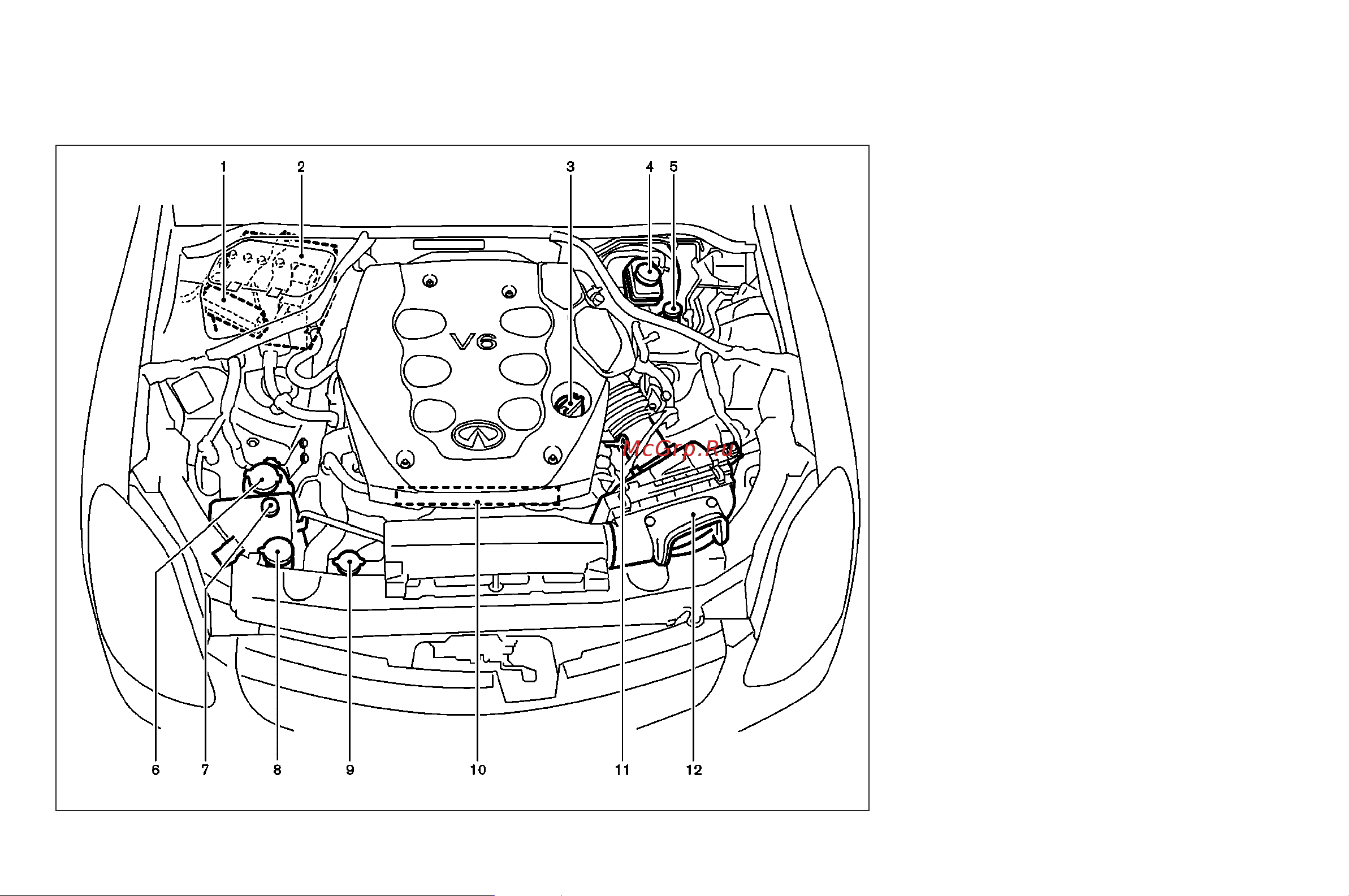 Infiniti G35 Coupe (2007) [14/328] Engine compartment