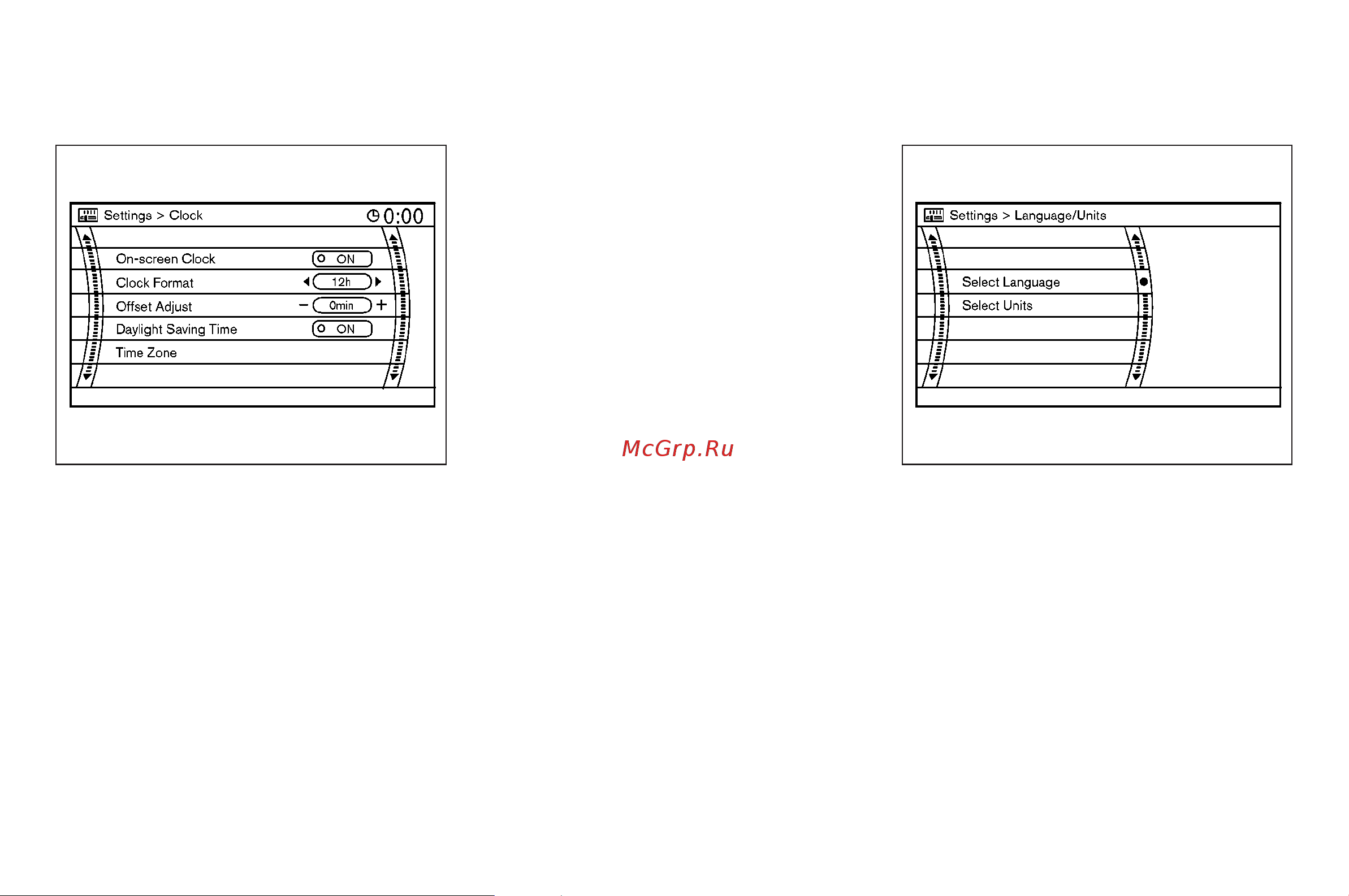 Infiniti G35 Coupe (2007) [158/328] Clock settings