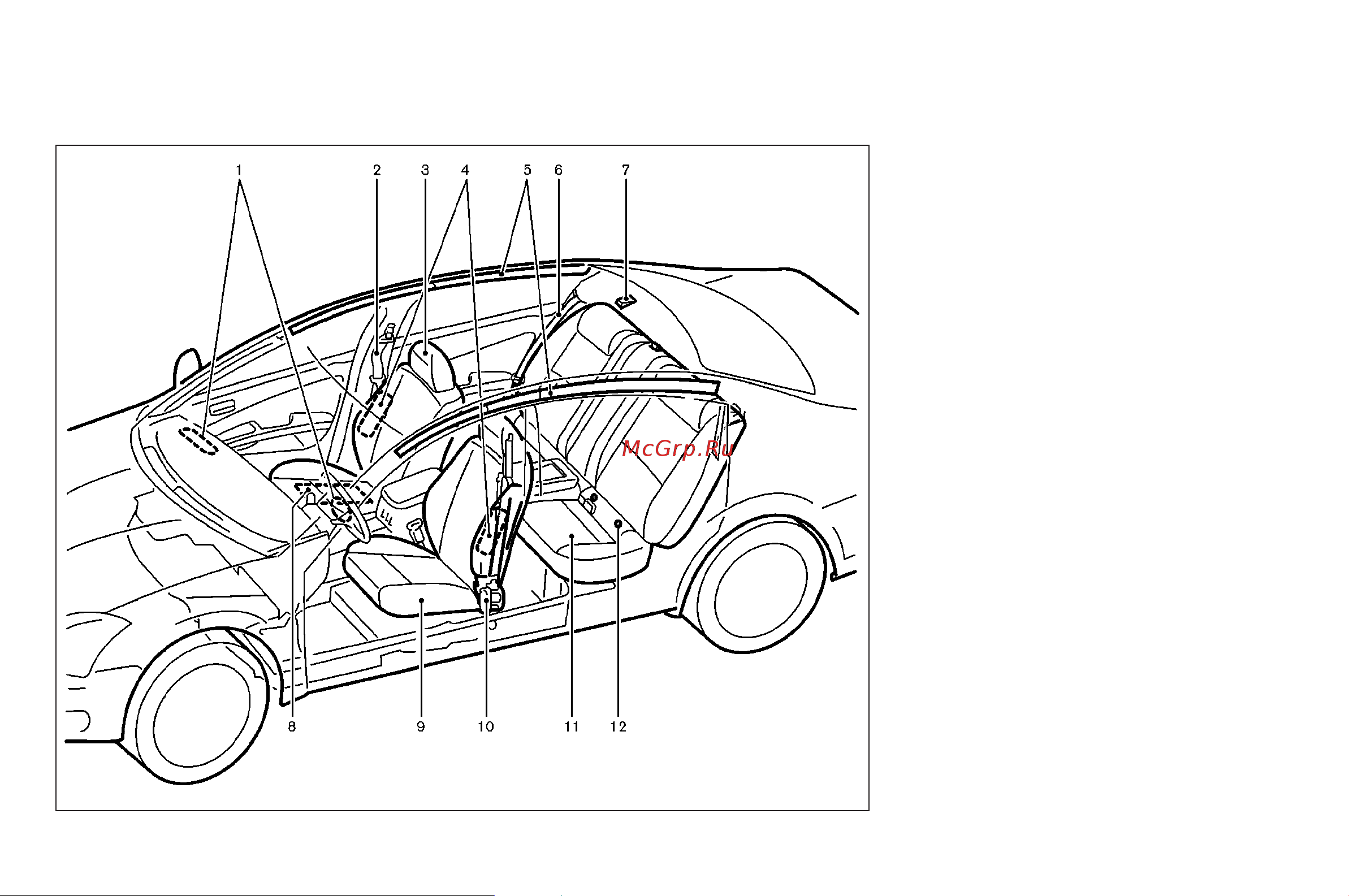 Infiniti G35 Coupe (2007) [8/328] Air bags seat belts and child restraints