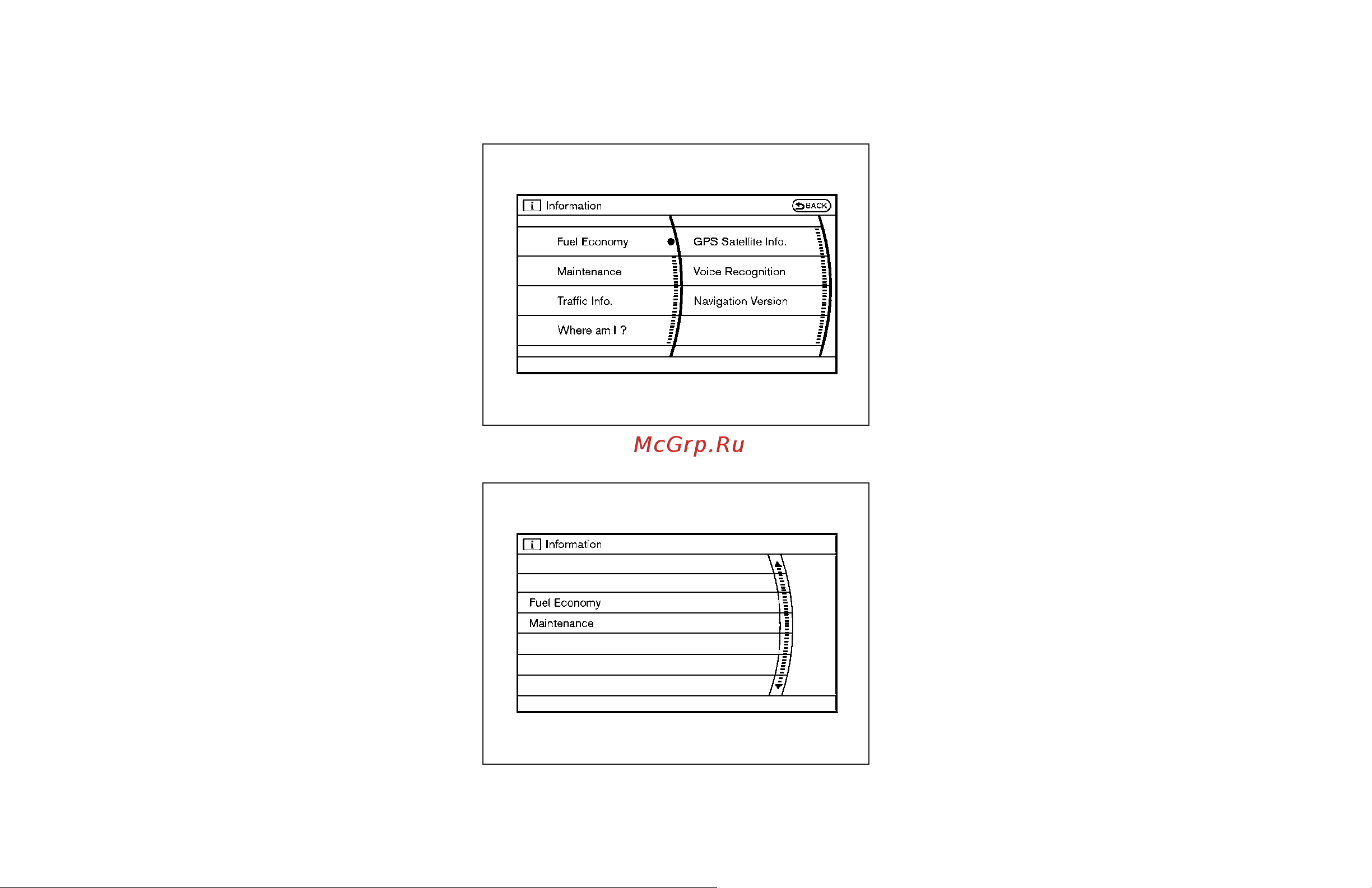 Infiniti G37 Sedan (2009) [173/425] How to use info button