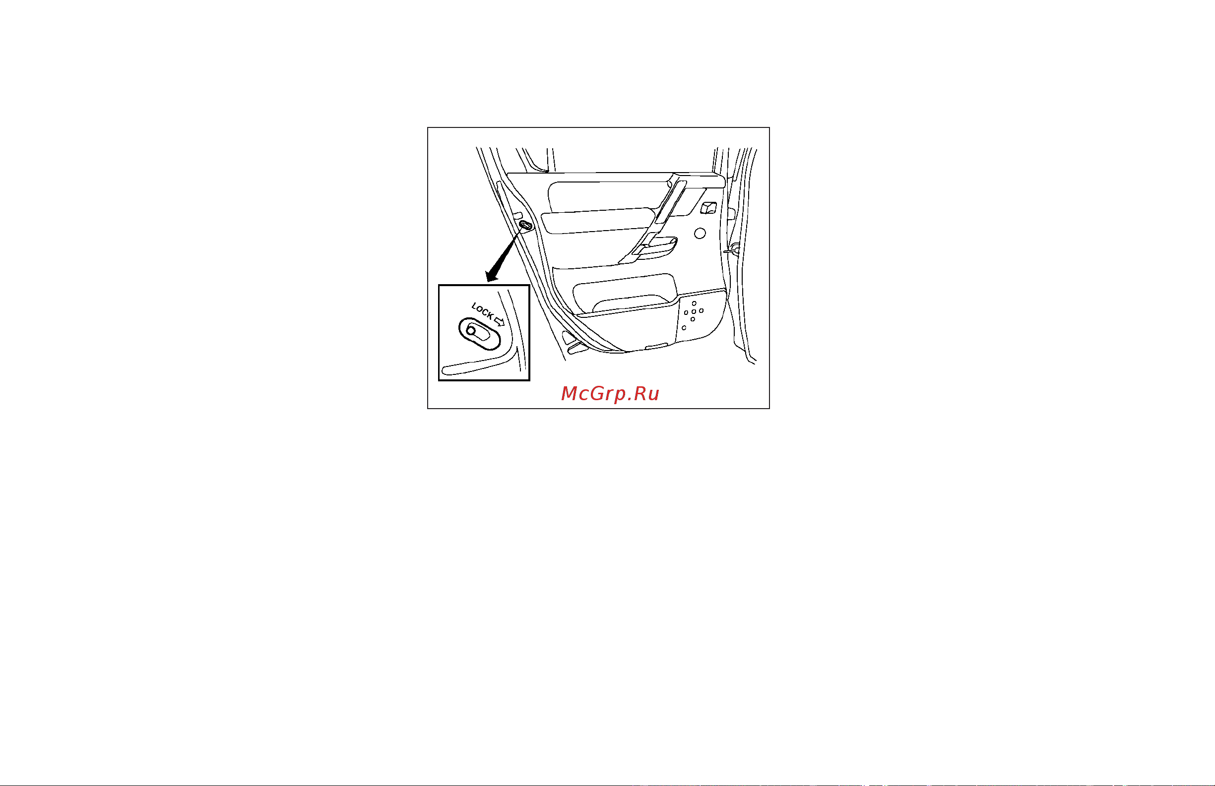 Infiniti QX56 (2007) [141/376] Child safety rear door lock