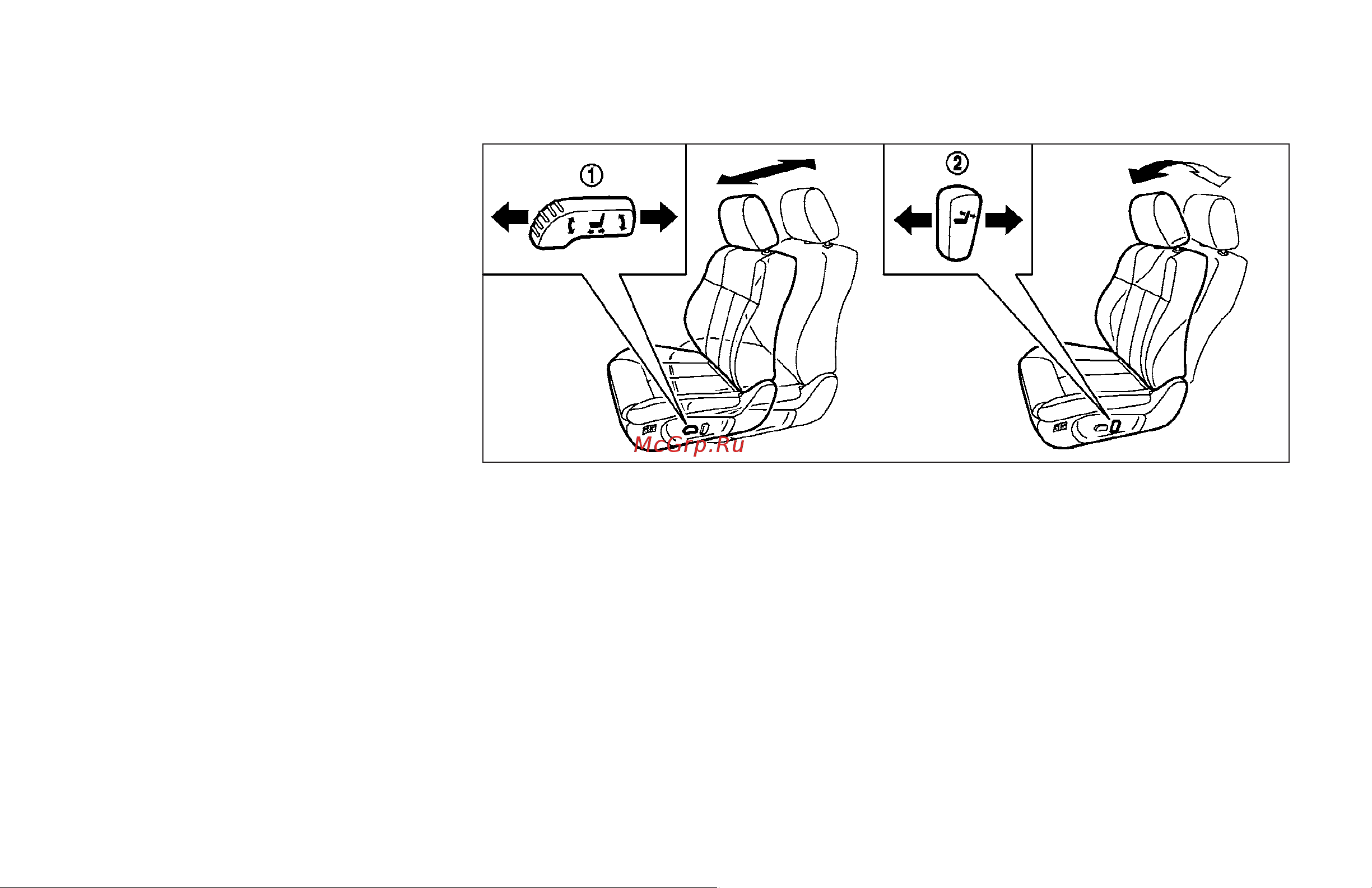 Infiniti G37 Coupe (2009) [20/425] Front seats front power seat adjustment