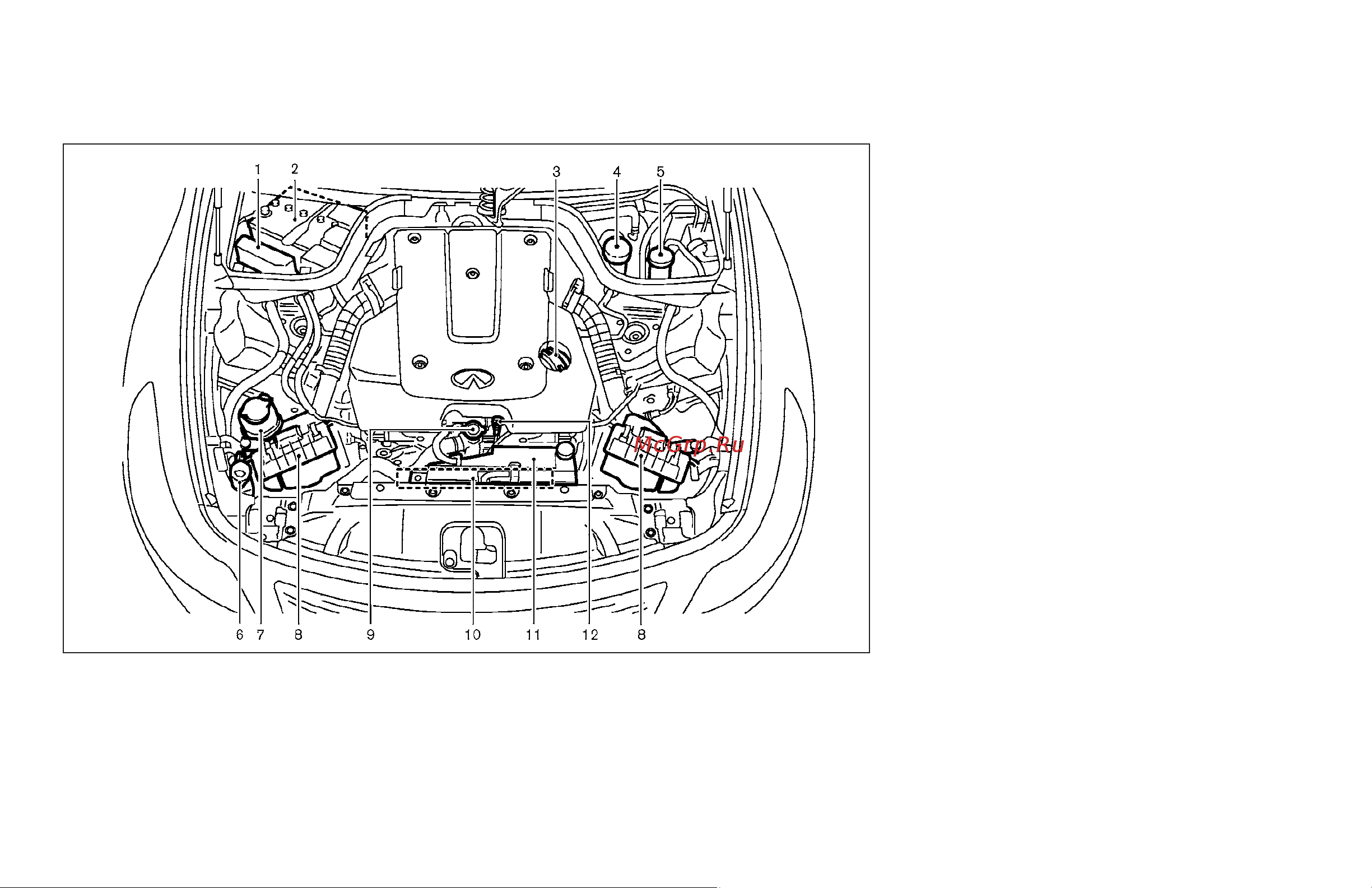 Infiniti G37 Coupe (2009) [356/425] Vq37vhr engine