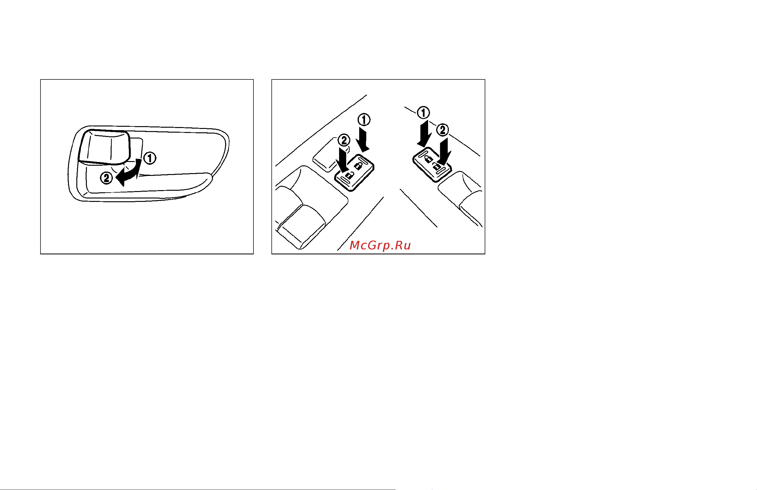 Infiniti FX45 (2007) [120/384] Locking with inside lock knob