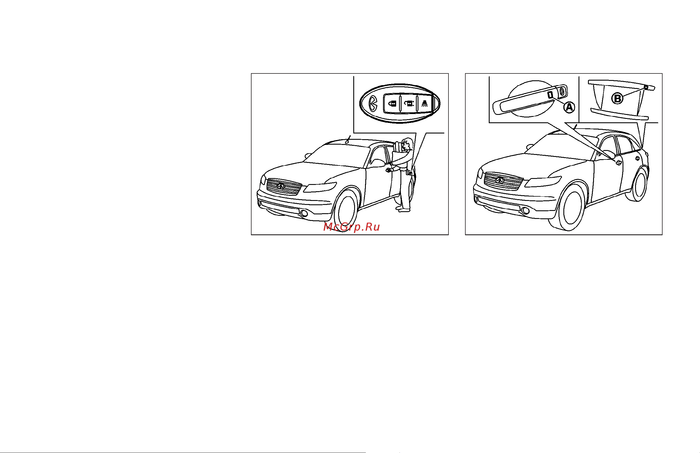 Infiniti FX45 (2007) [127/384] Intelligent key operation