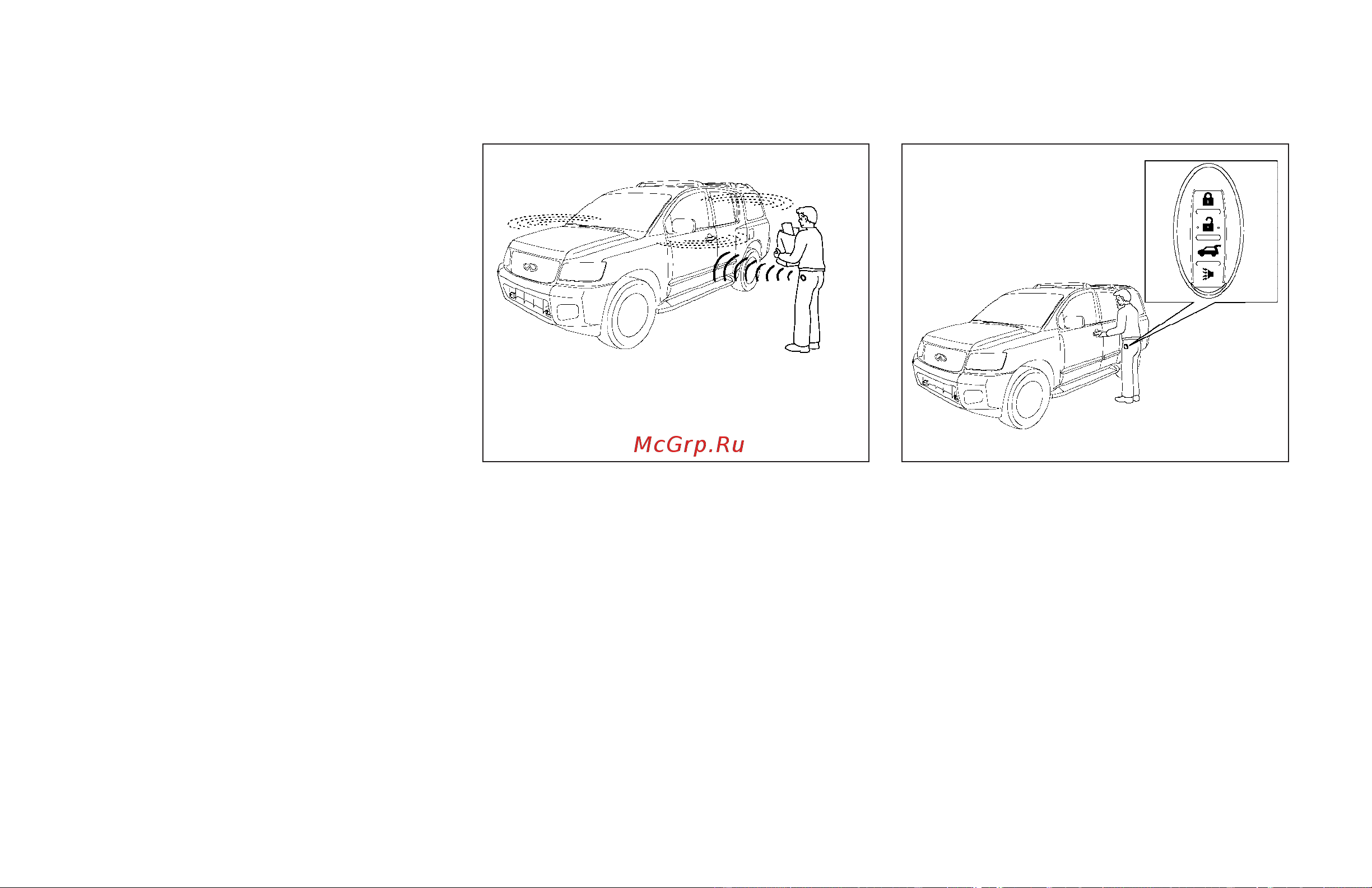 Infiniti QX56 (2009) [151/438] Intelligent key operation