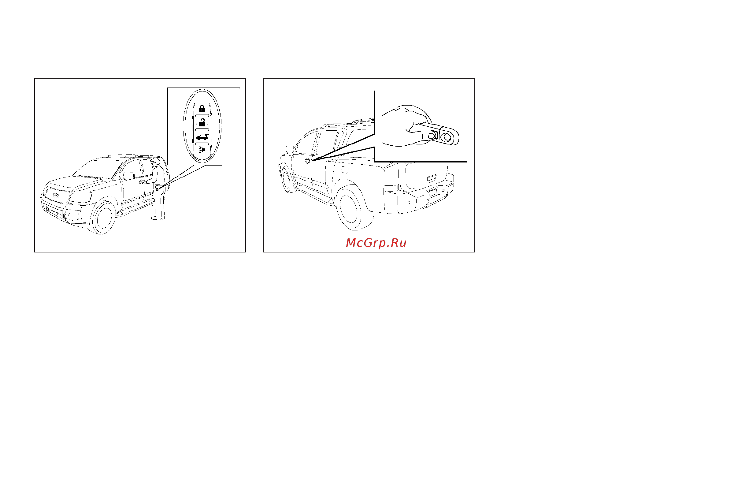 Infiniti QX56 (2009) [153/438] Unlocking doors
