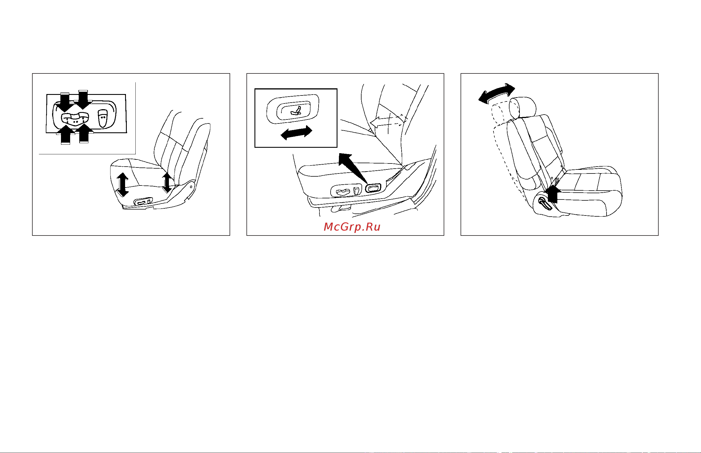 Infiniti QX56 (2009) [20/438] Nd row captain s chair adjustment
