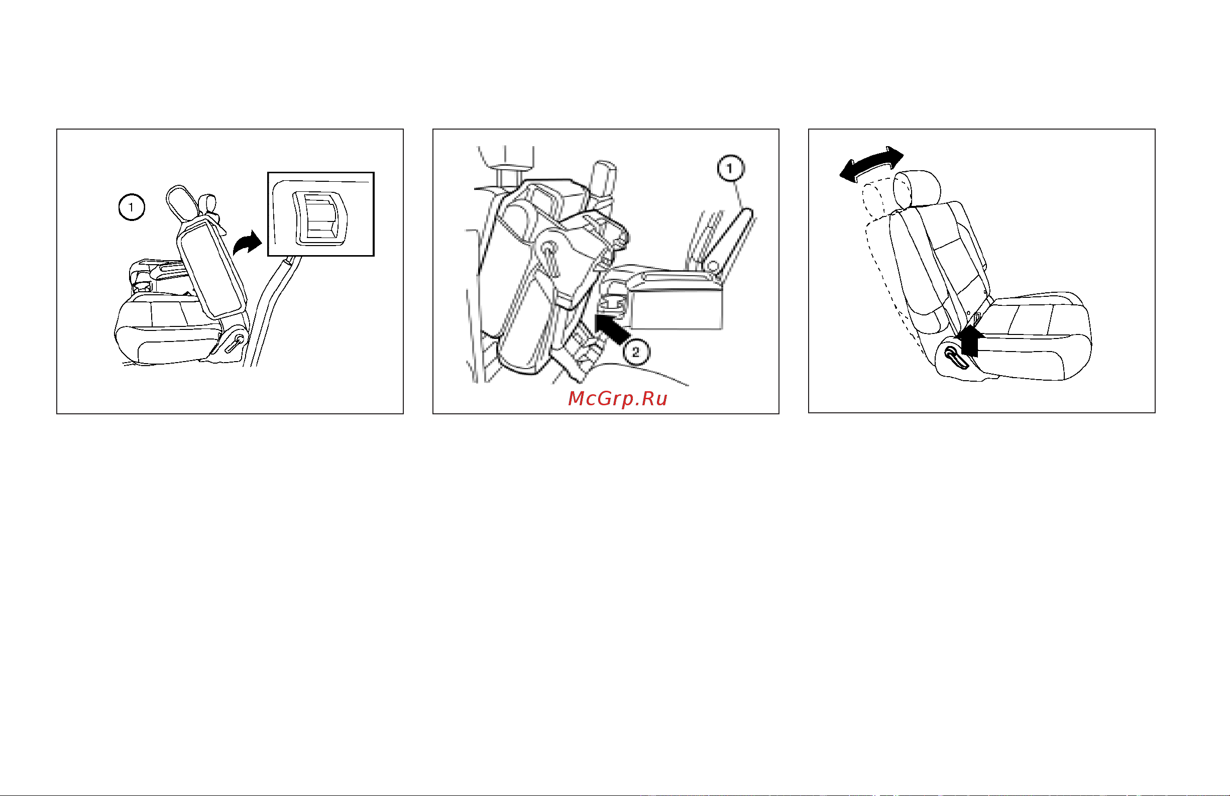 Infiniti QX56 (2009) [21/438] Nd row bench seat adjustment if so equipped