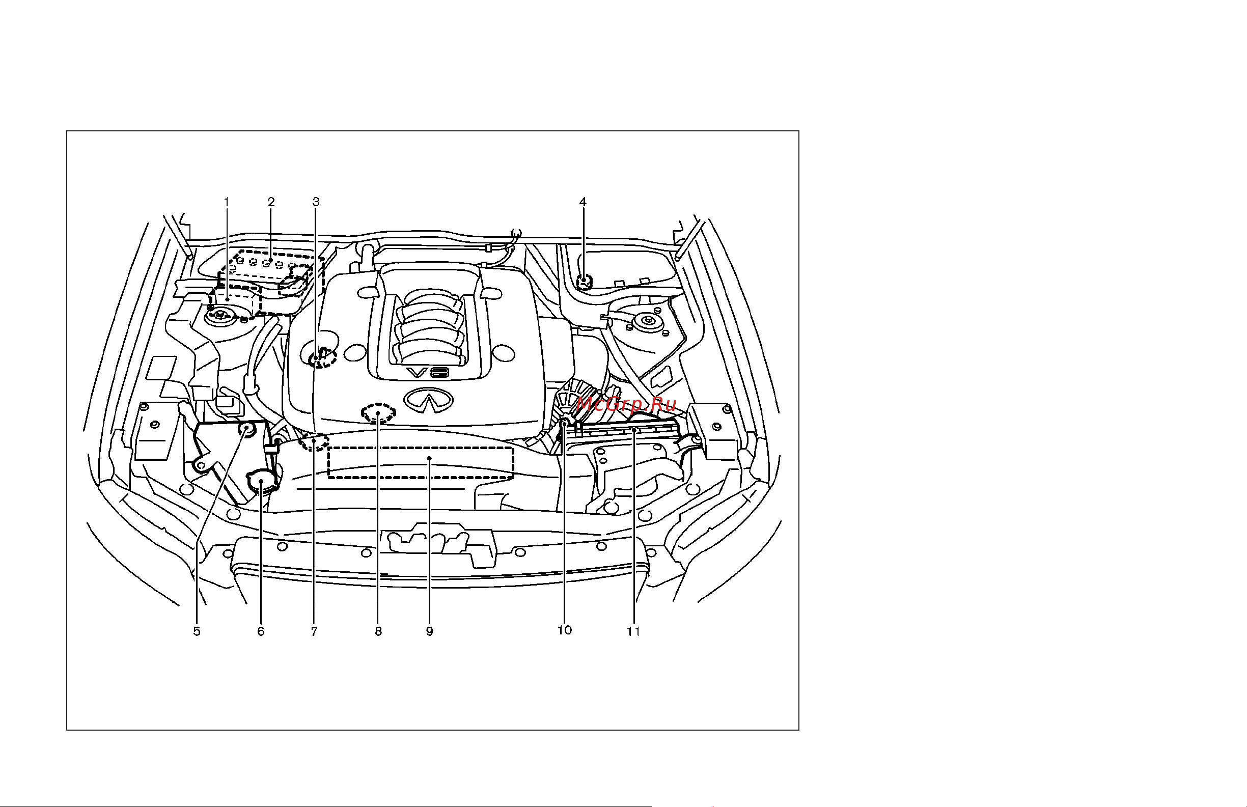 Infiniti FX45 (2006) [10/392] Vk45de engine