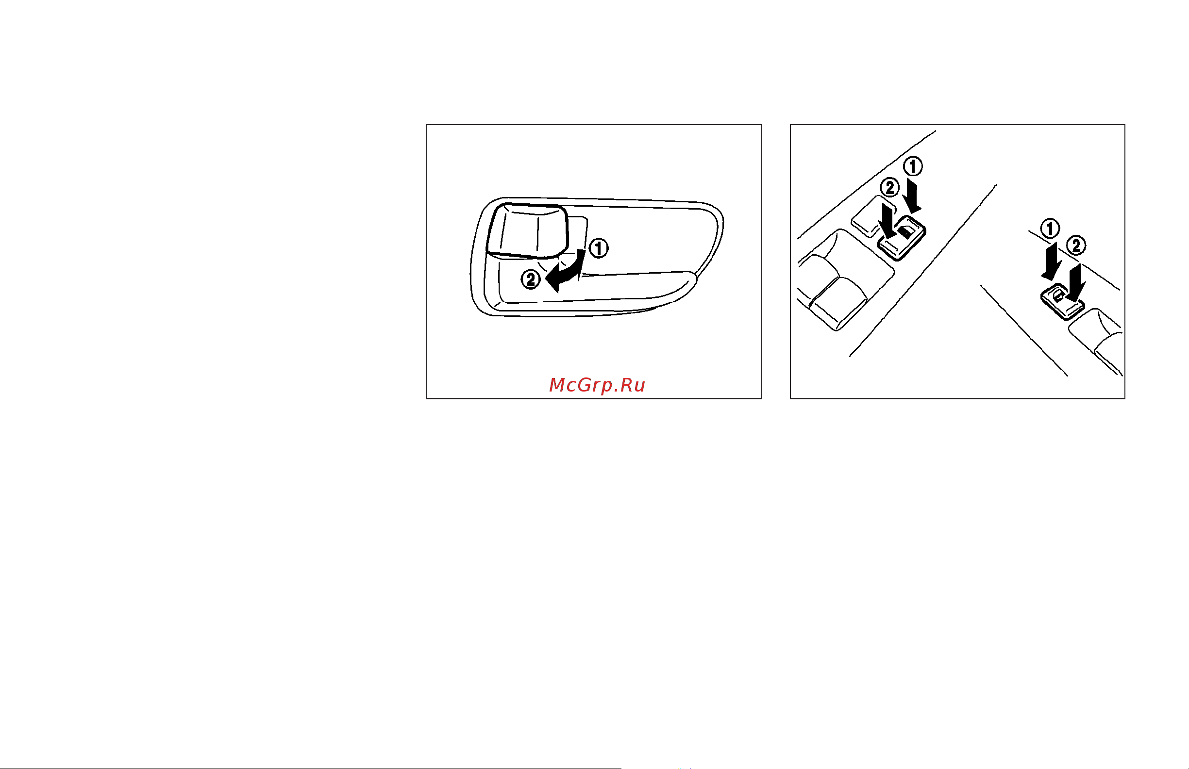 Infiniti FX45 (2006) [120/392] Locking with inside lock knob