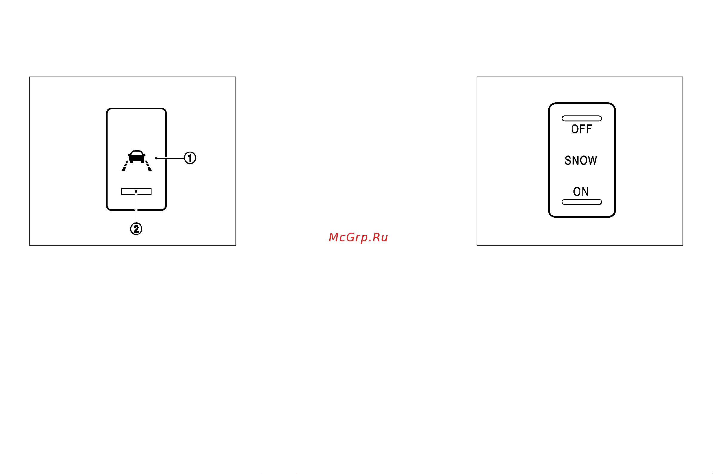Infiniti FX45 (2008) [101/398] Lane departure warning ldw switch if so equipped snow mode switch
