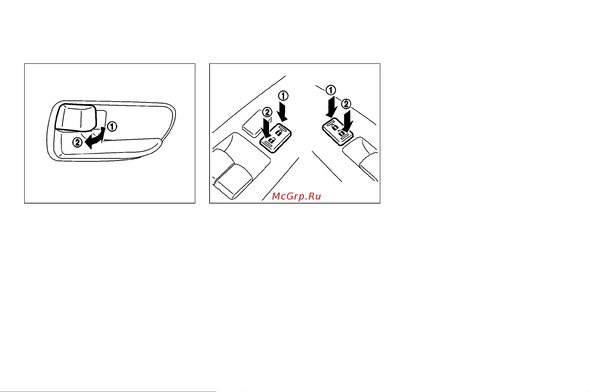 Infiniti FX45 (2008) [126/398] Locking with inside lock knob