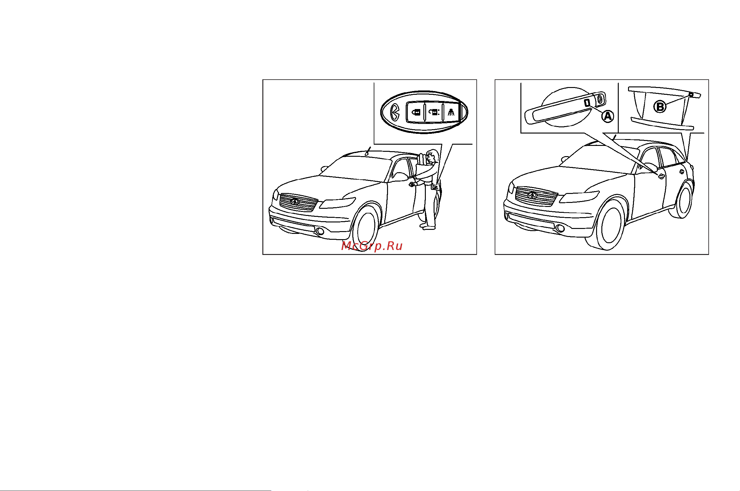 Infiniti FX45 (2008) [133/398] Intelligent key operation