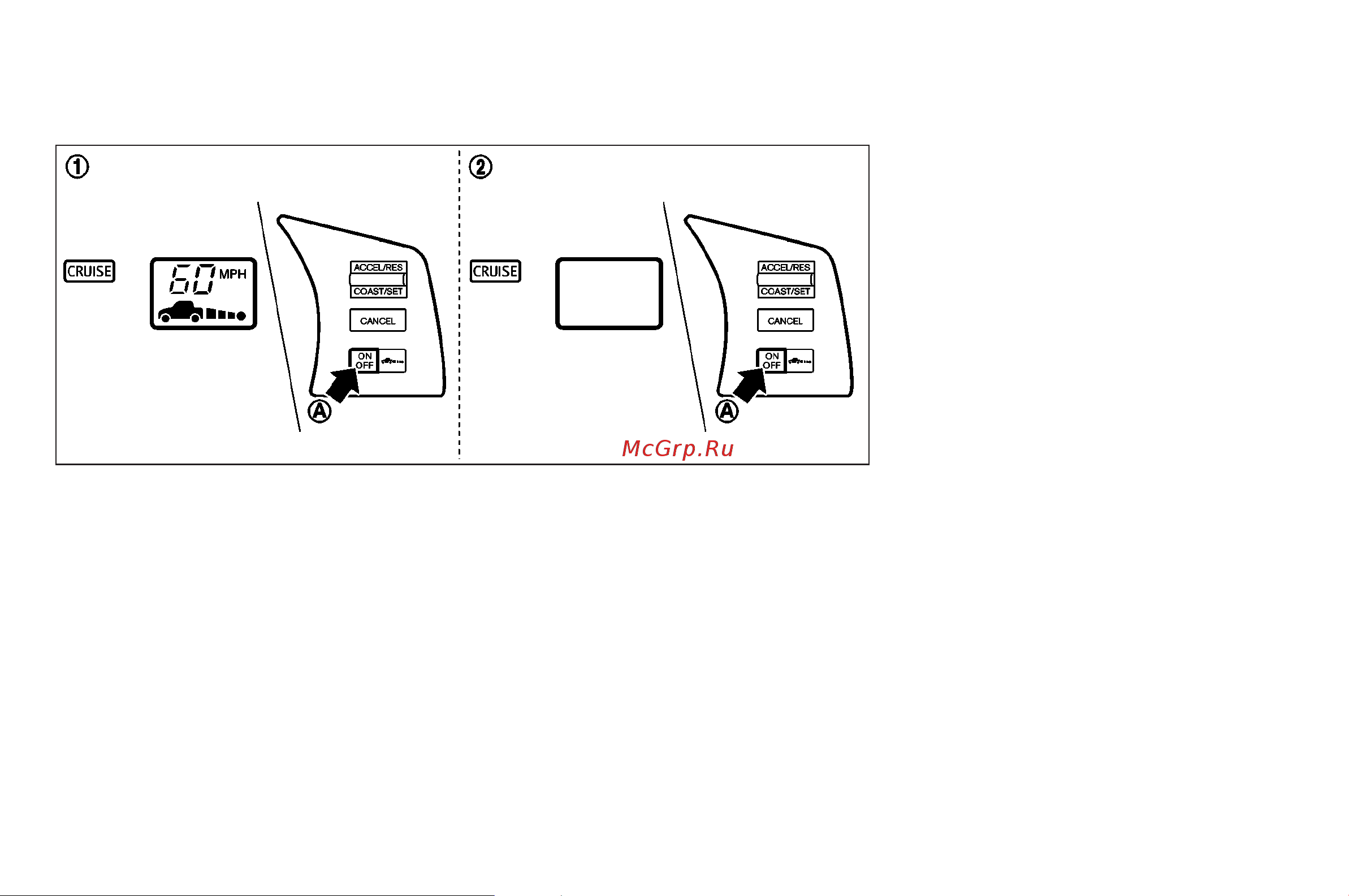 Infiniti FX45 (2008) [250/398] Selecting the vehicle to vehicle distance control mode