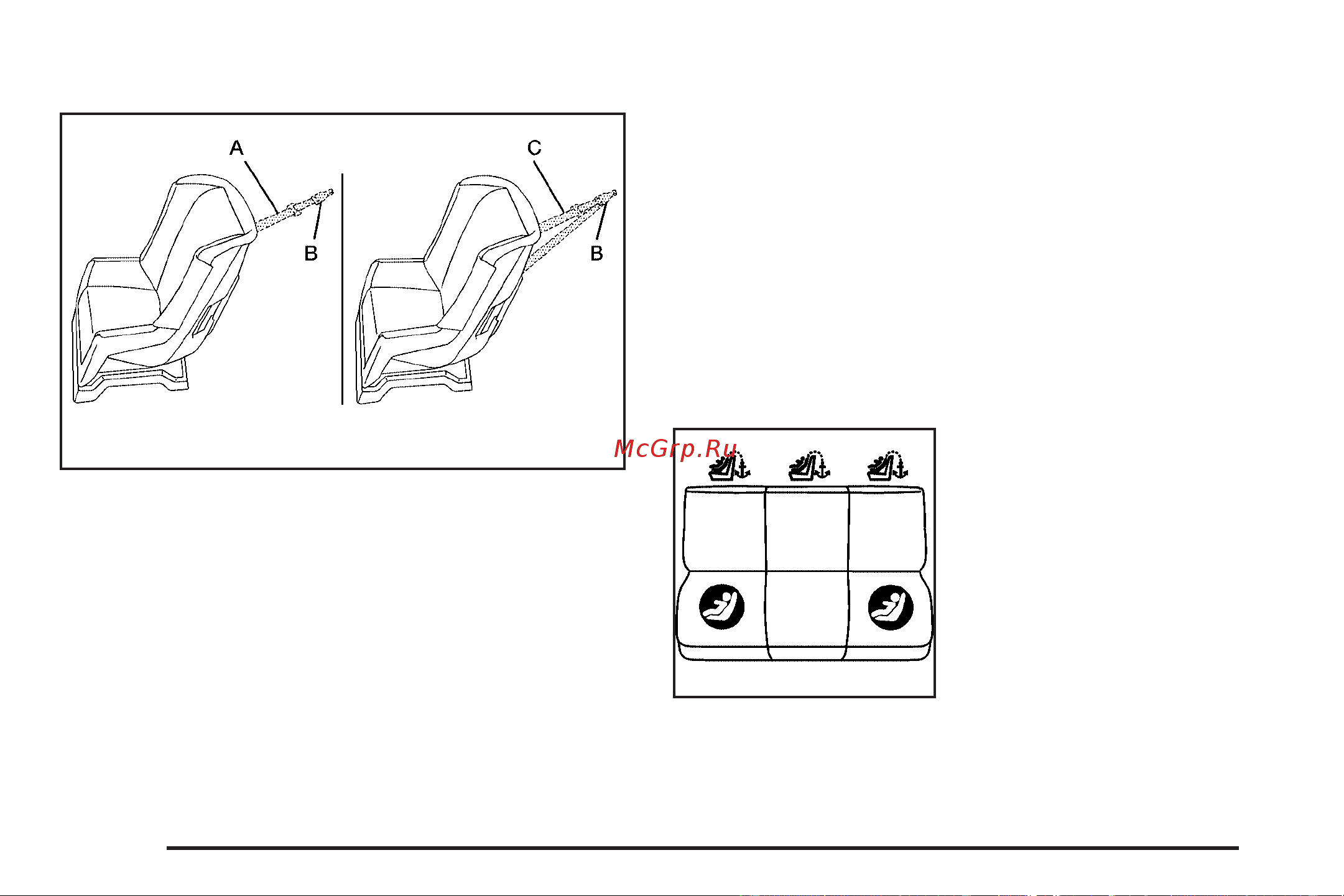 CADILLAC CTS-V (2009) [50/494] Lower anchor and top tether anchor locations