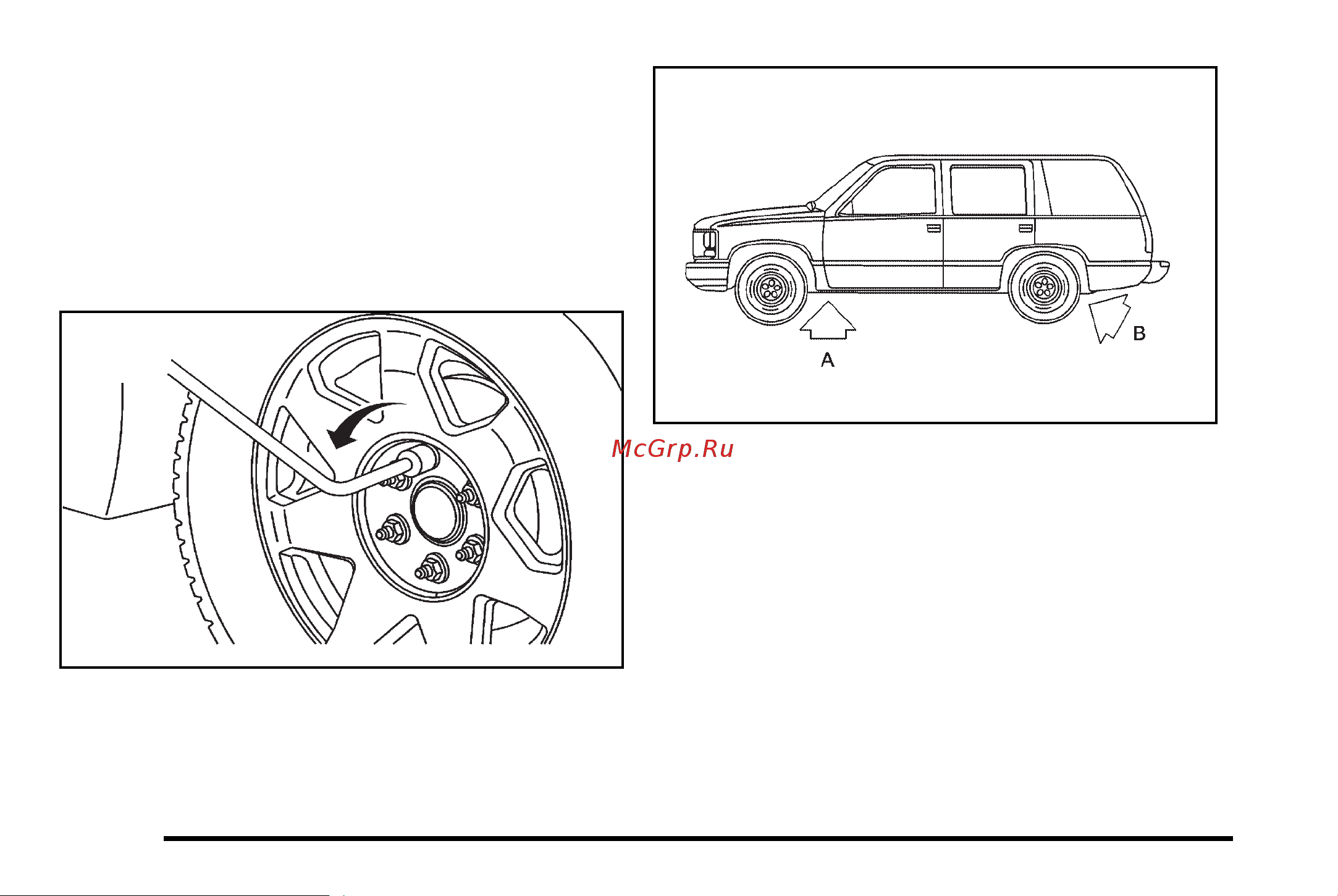 CADILLAC ESCALADE HYBRID (2010) [534/620] Removing the flat tire and installing the spare tire