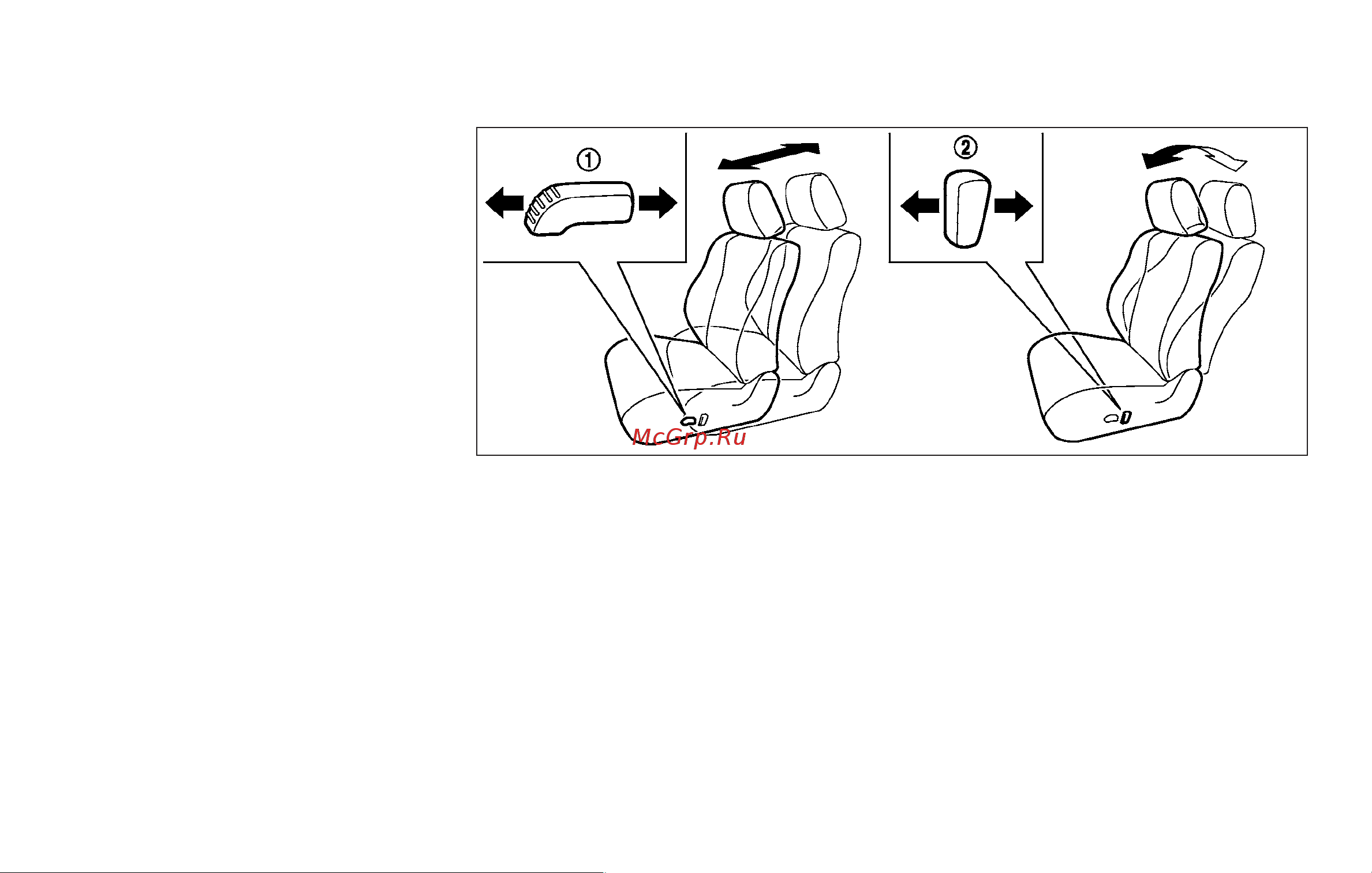 Infiniti G37 Sedan (2010) [26/466] Front seats front power seat adjustment
