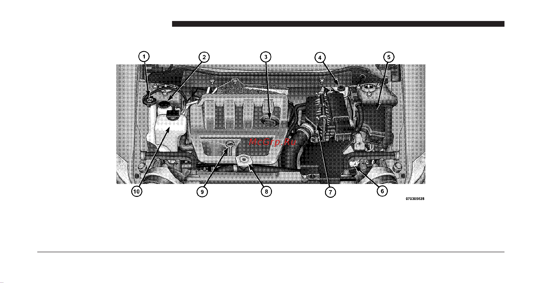 DODGE Caliber (2010) [387/476] Engine compartment 2 l