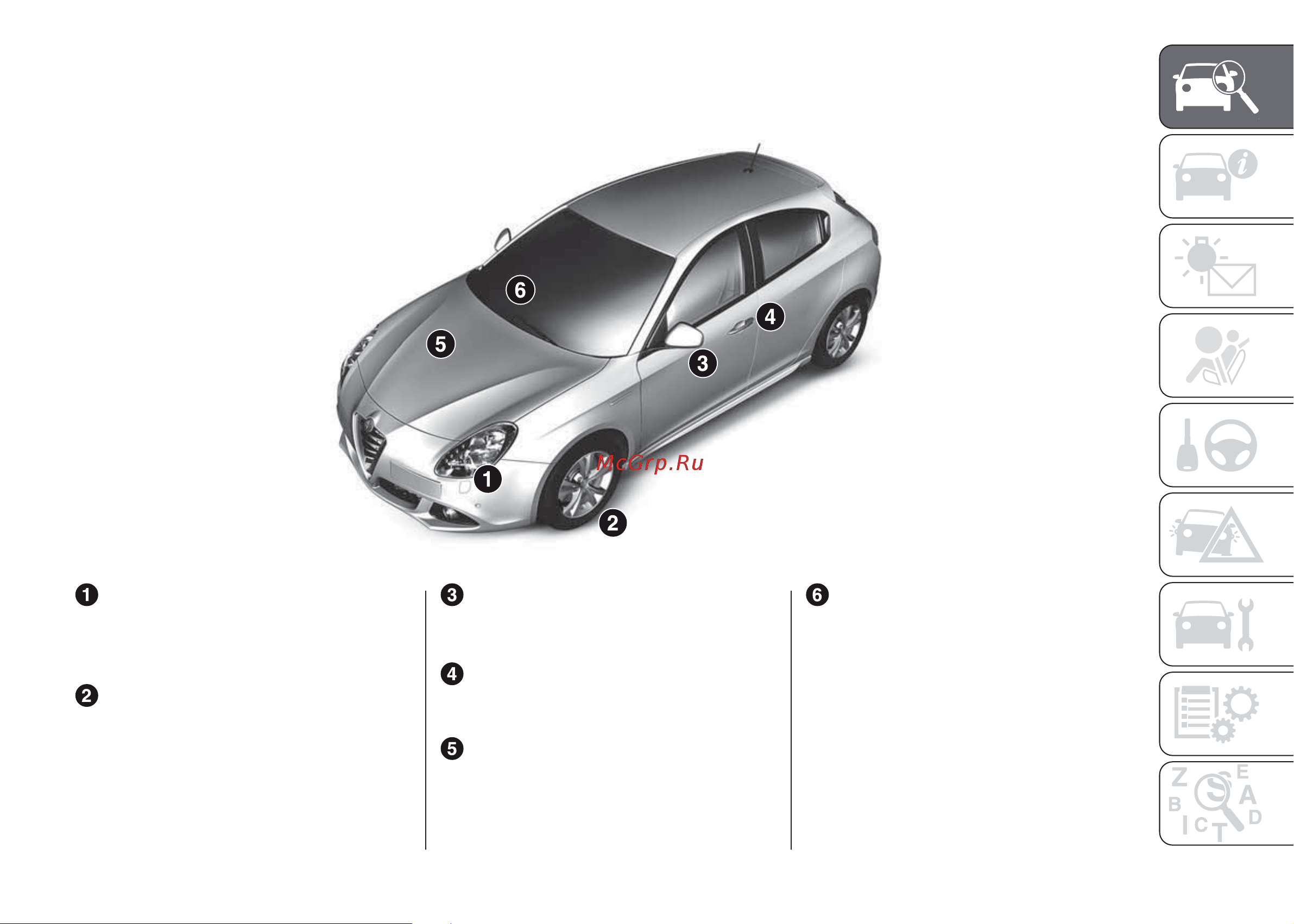 ALFA ROMEO GIULIETTA (2013) [9/280] Указатель