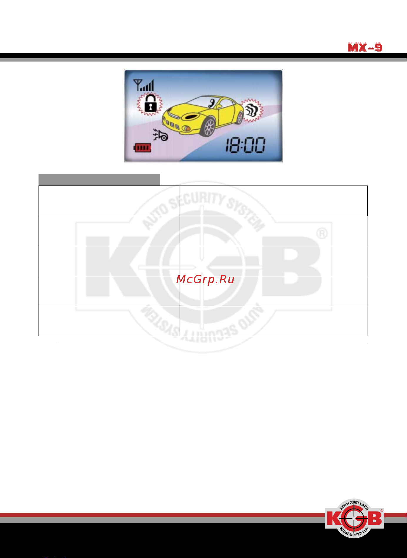 KGB MX-9 [27/108] Инструкция пользователя