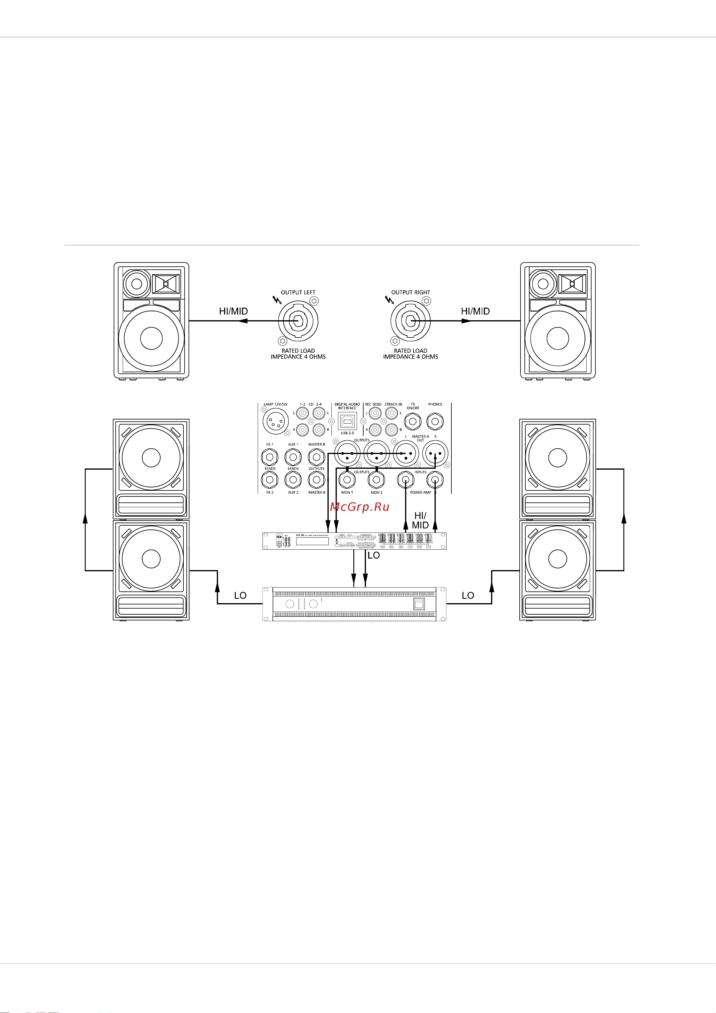 Dynacord PowerMate 1600-3 [92/100] Aktiv stereo 2 weg system