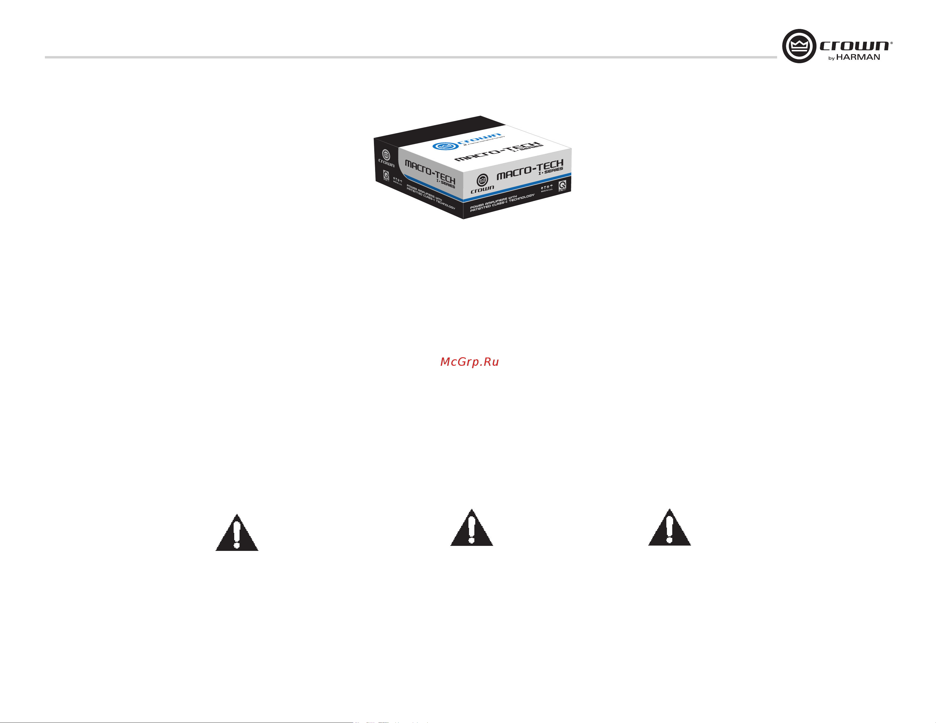 Crown MA 9000i [7/52] Configuración